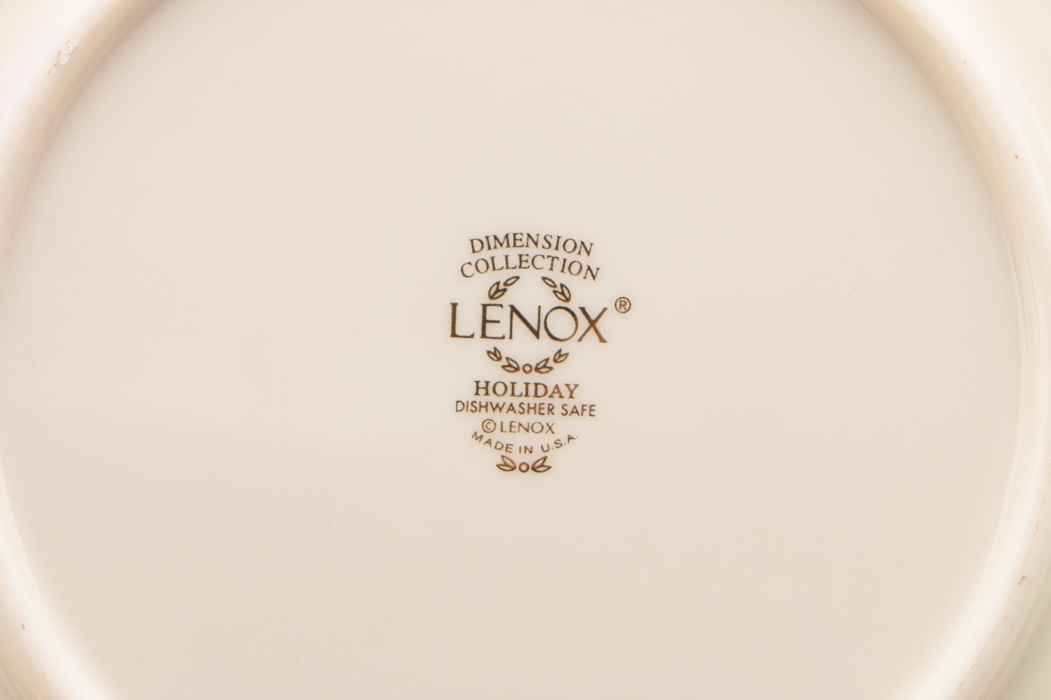 Lenox Dimension "Holiday" Bone China Dinnerware