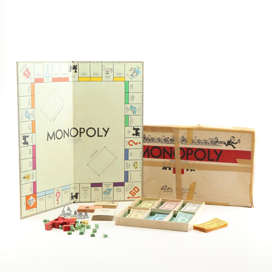 Vintage Parker Brothers Monopoly Board Game