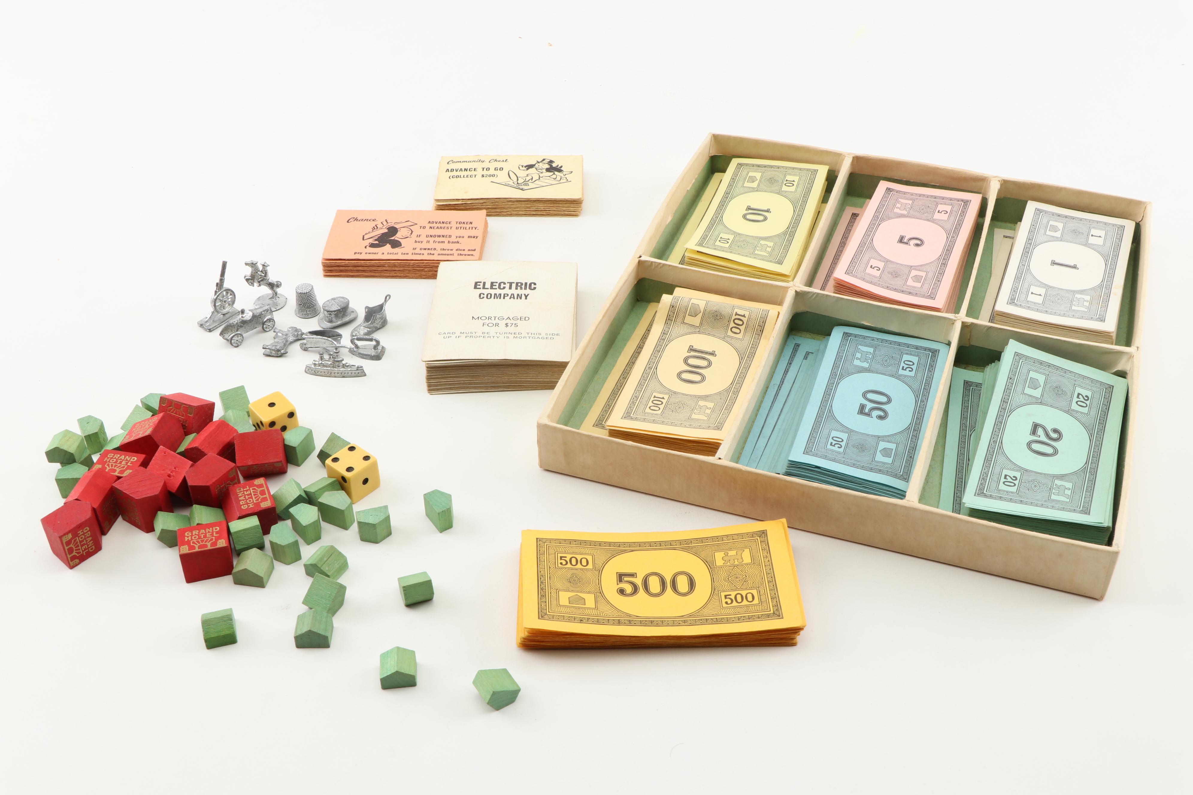 Vintage Parker Brothers Monopoly Board Game