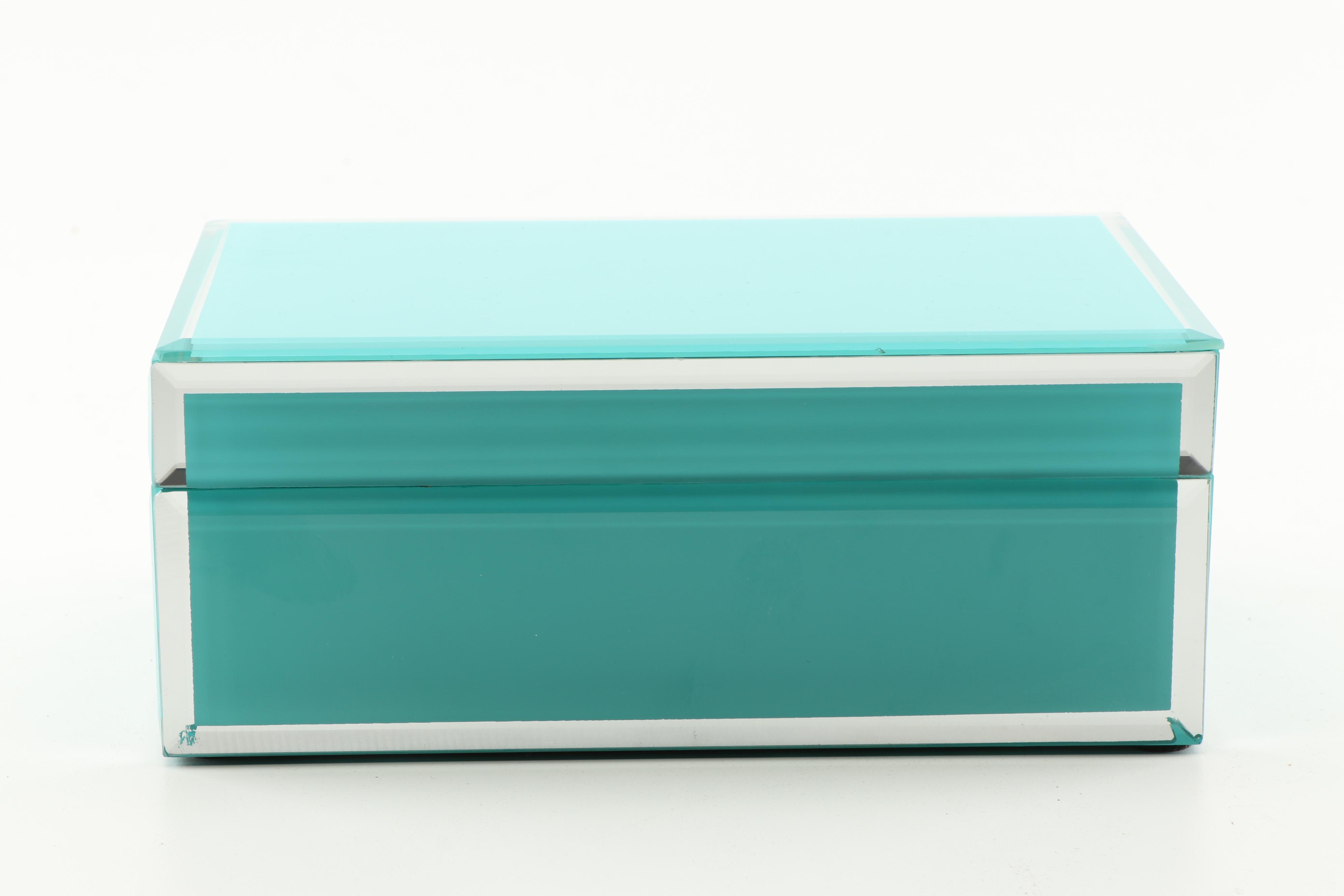 American Atelier Glass Decorative Box and Newgate "Bullitt" Alarm Clock