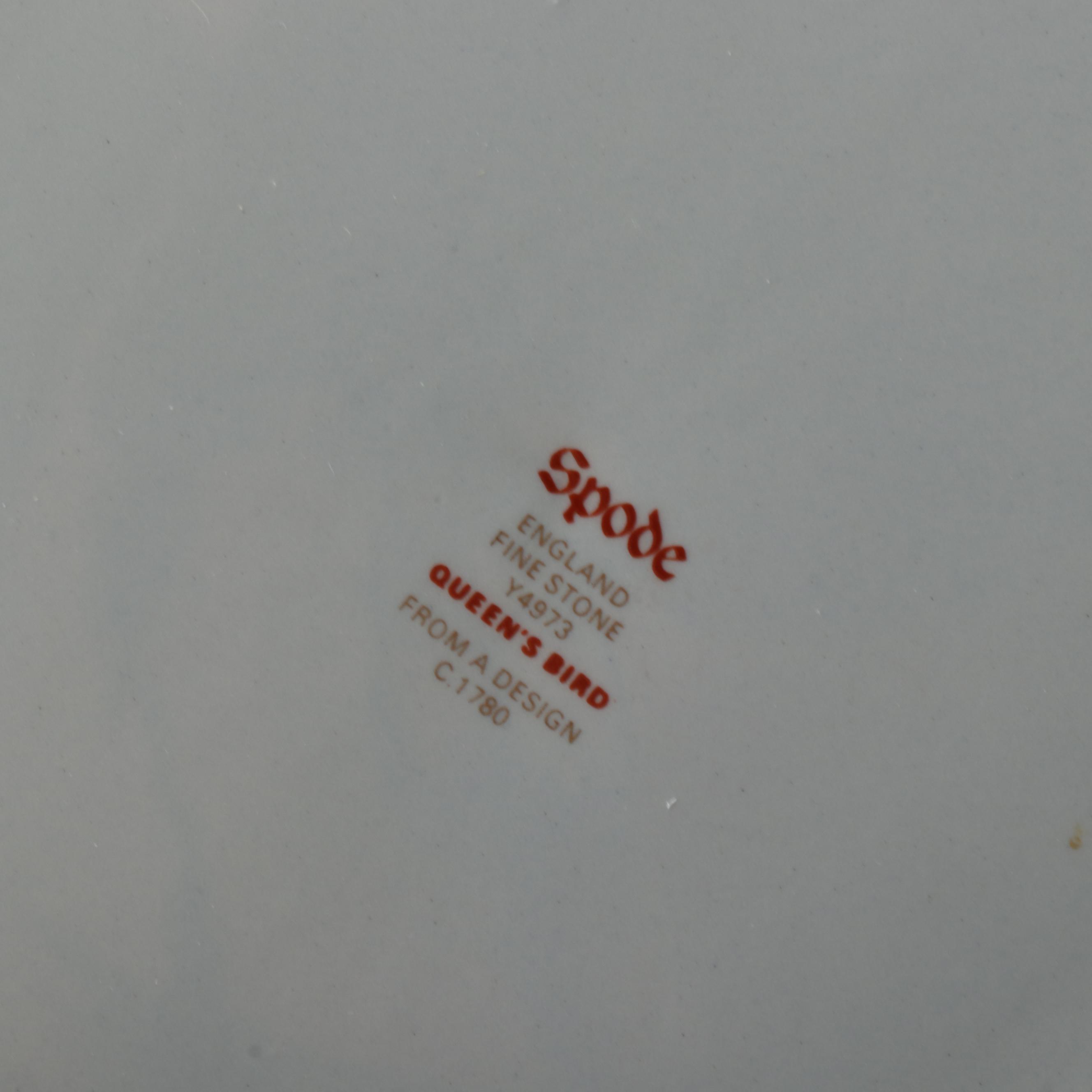 Vintage Spode "Queensbird" Stoneware Dinnerware Service for Six