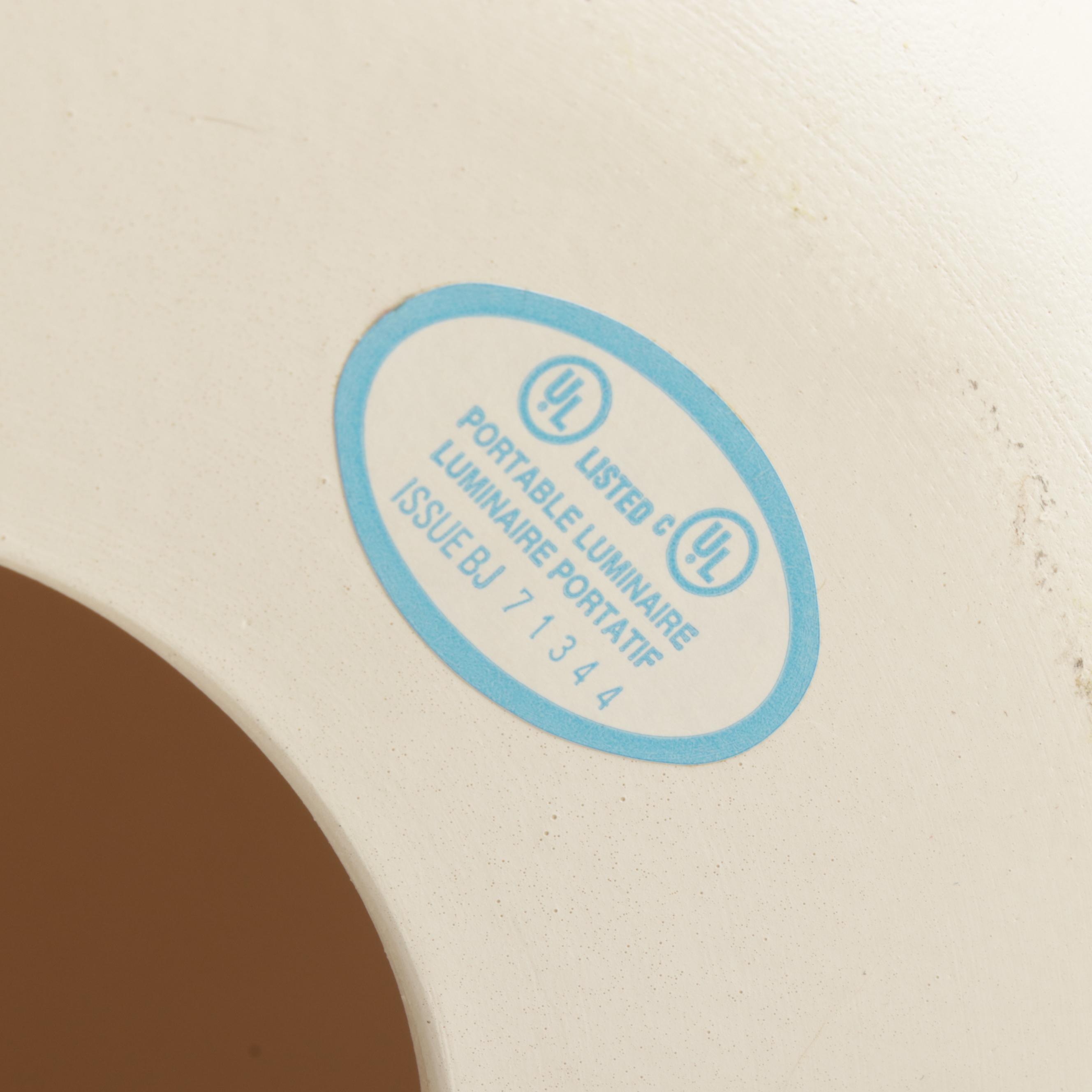 Contemporary "Limbo" Ceramic Table Lamp with Glass Shade by Ikea