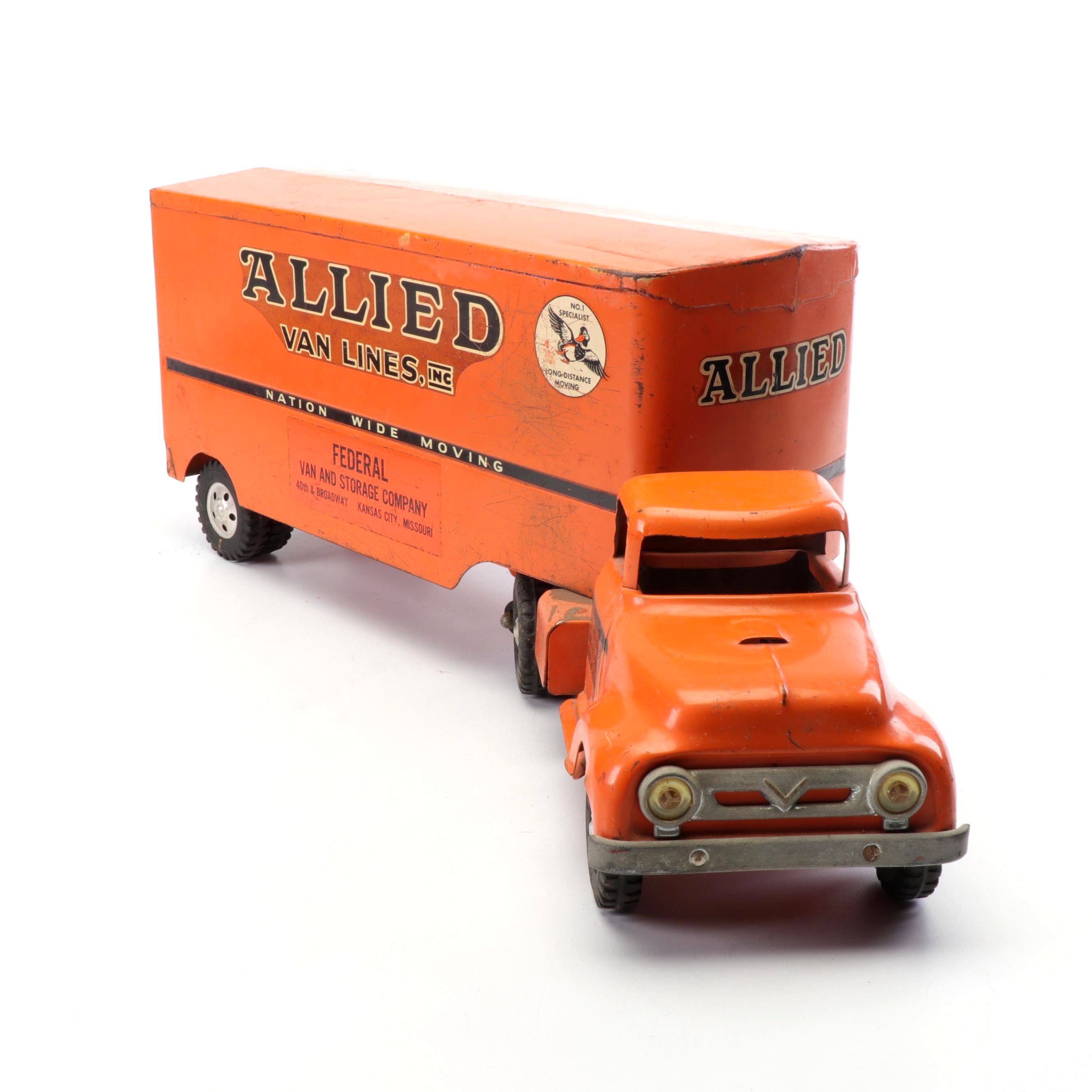 Tonka Allied Van Lines Moving Truck, Mid-Century