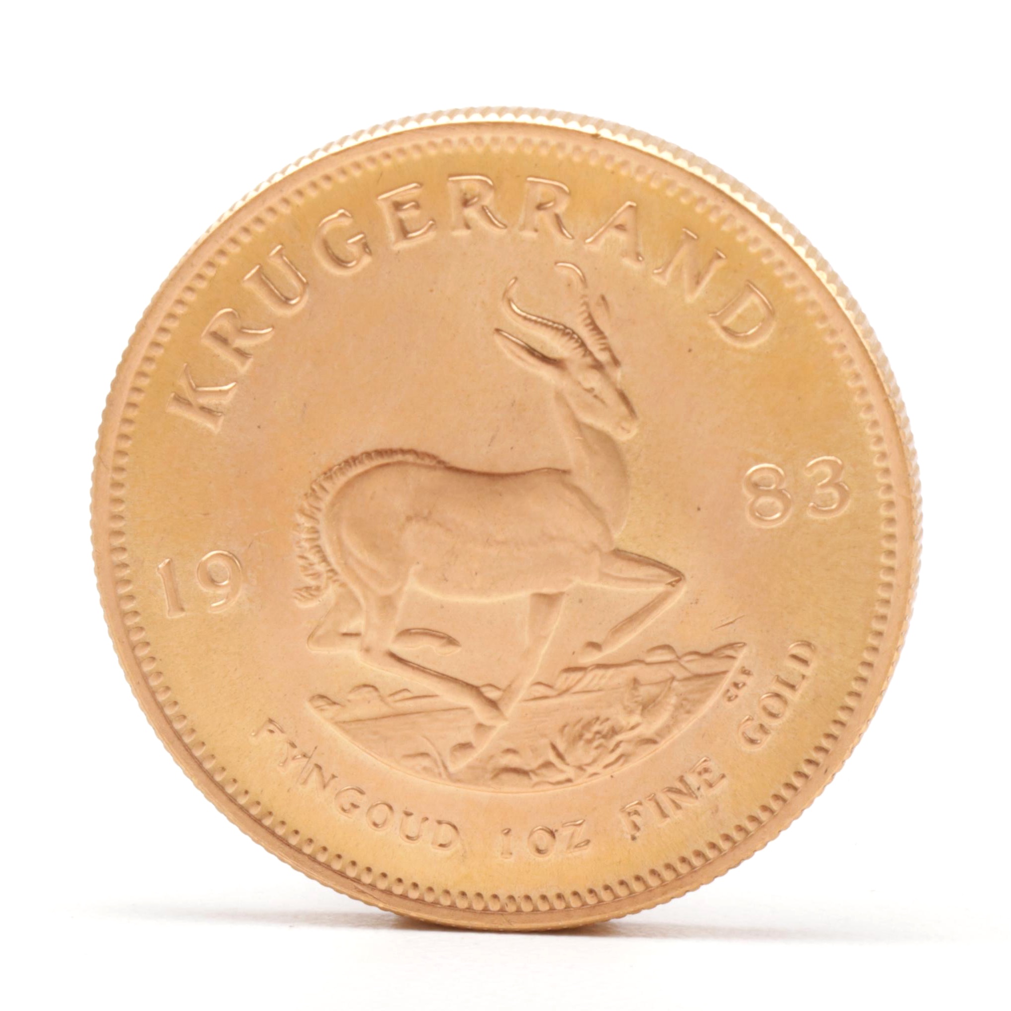 1983 South Africa One Ounce Gold Krugerrand Coin