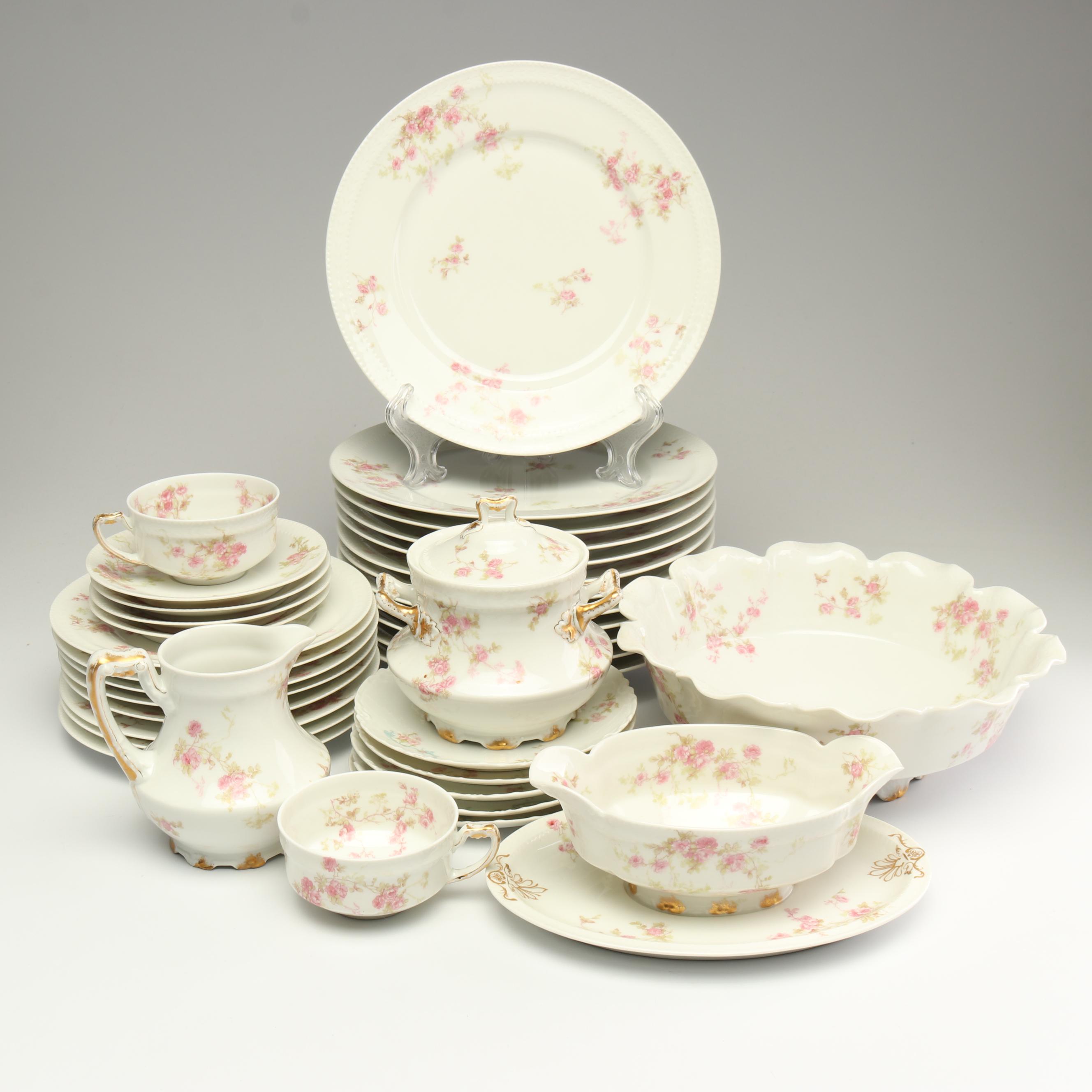 Haviland Limoges "Pink Spray" Dinnerware