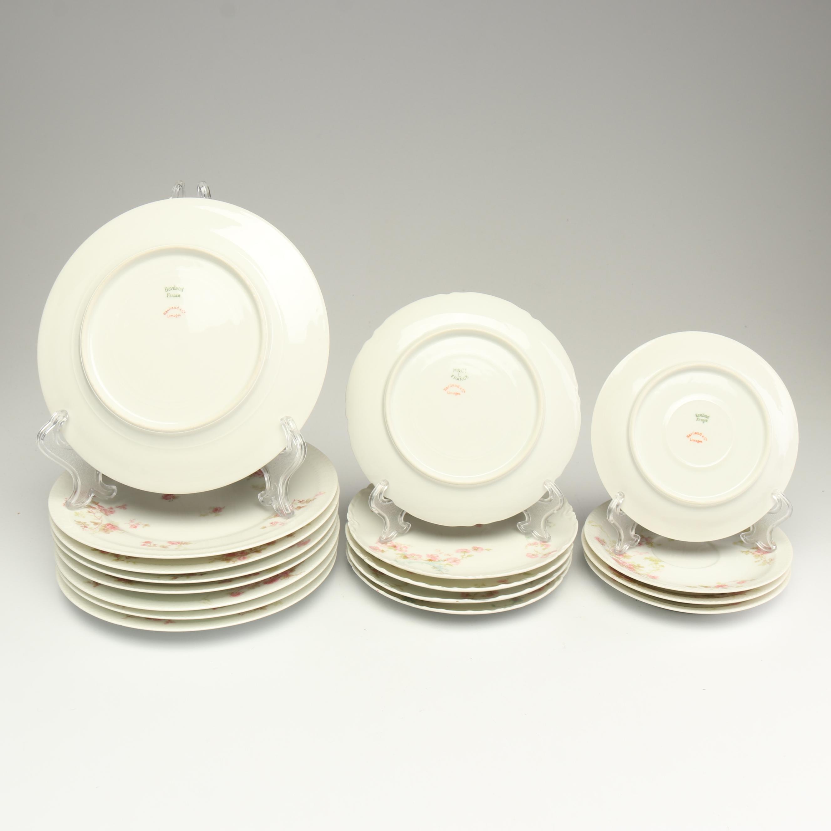 Haviland Limoges "Pink Spray" Dinnerware