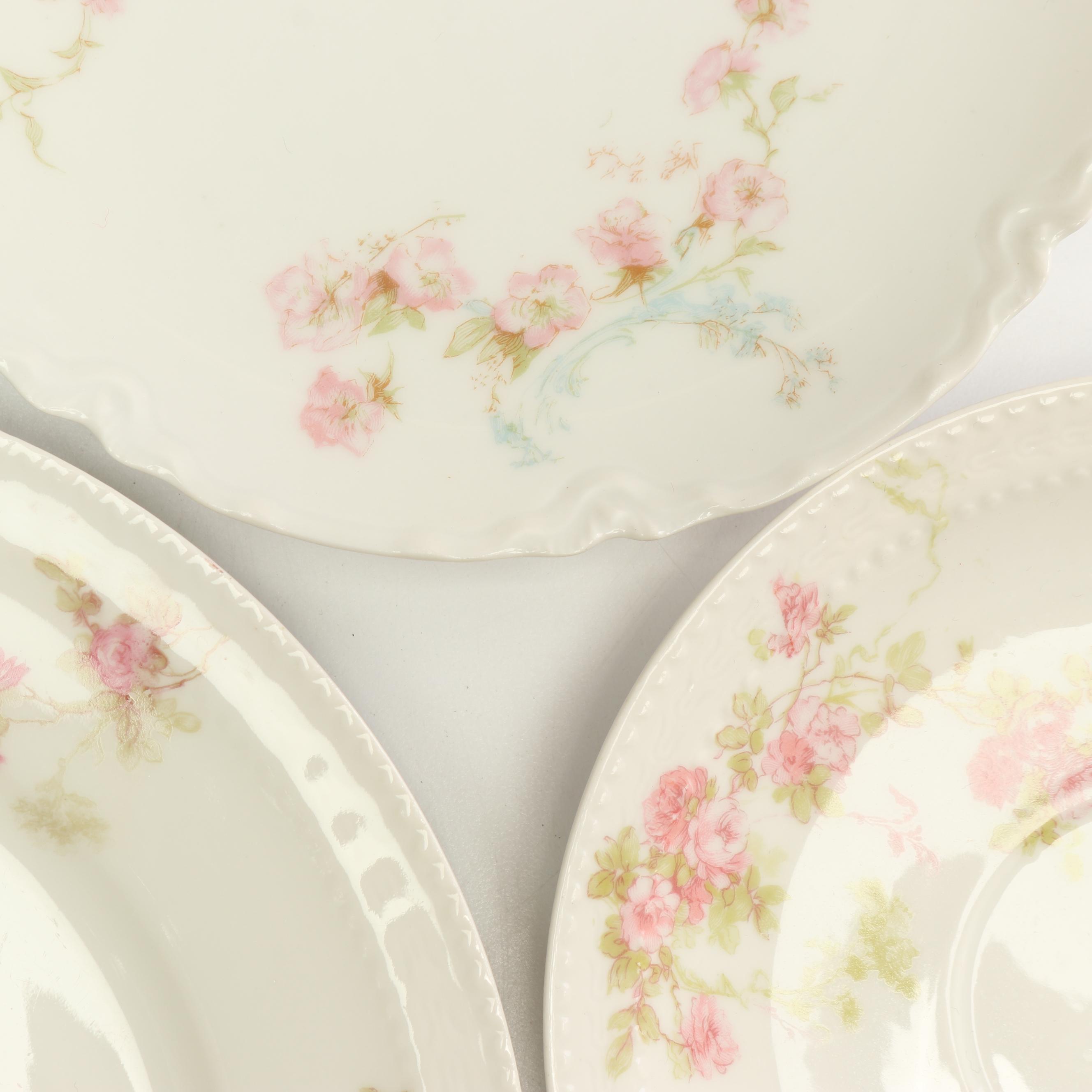 Haviland Limoges "Pink Spray" Dinnerware