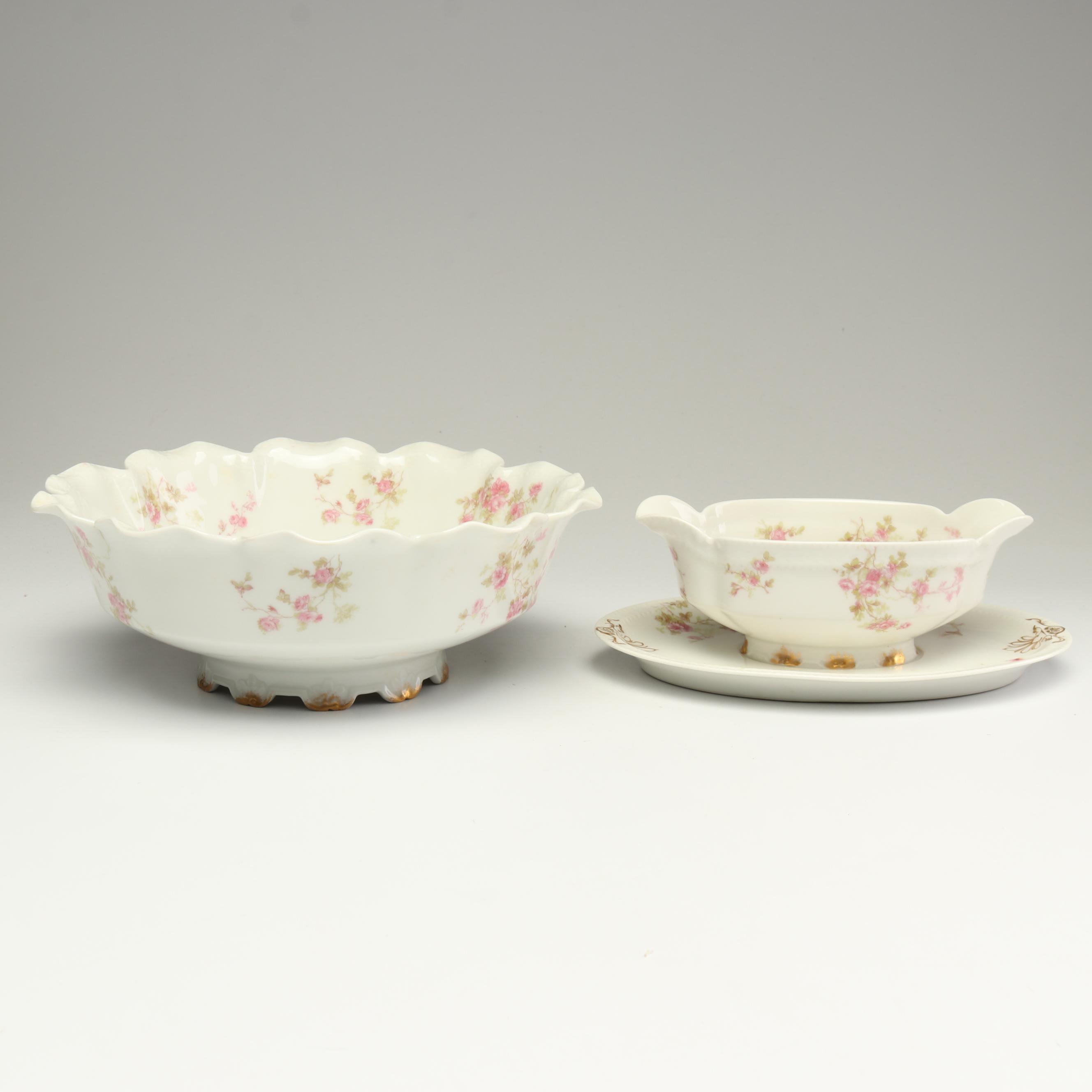 Haviland Limoges "Pink Spray" Dinnerware