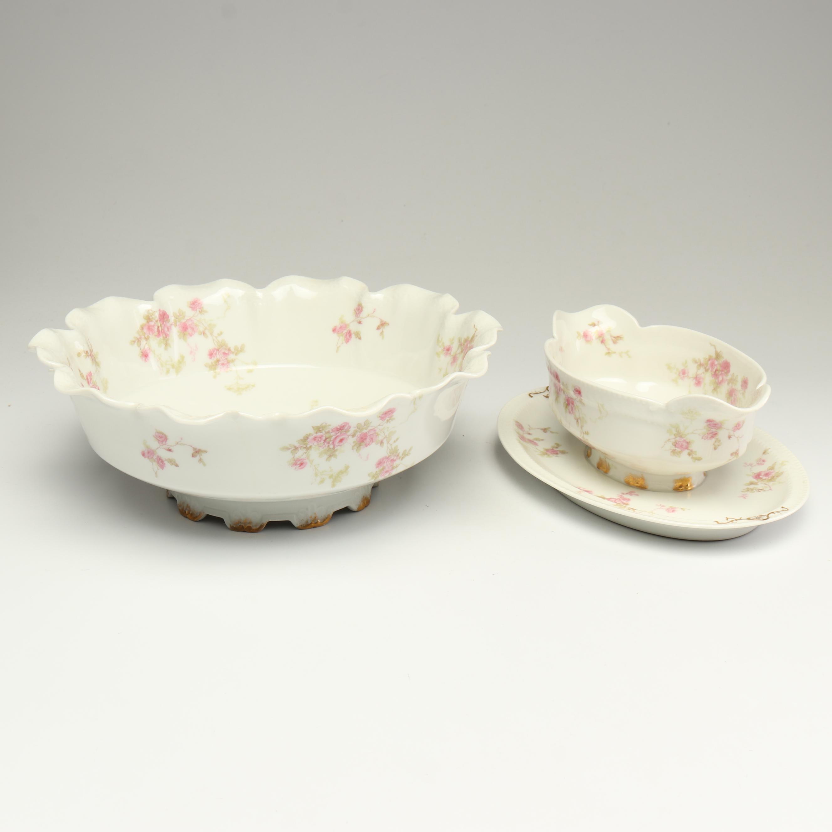 Haviland Limoges "Pink Spray" Dinnerware