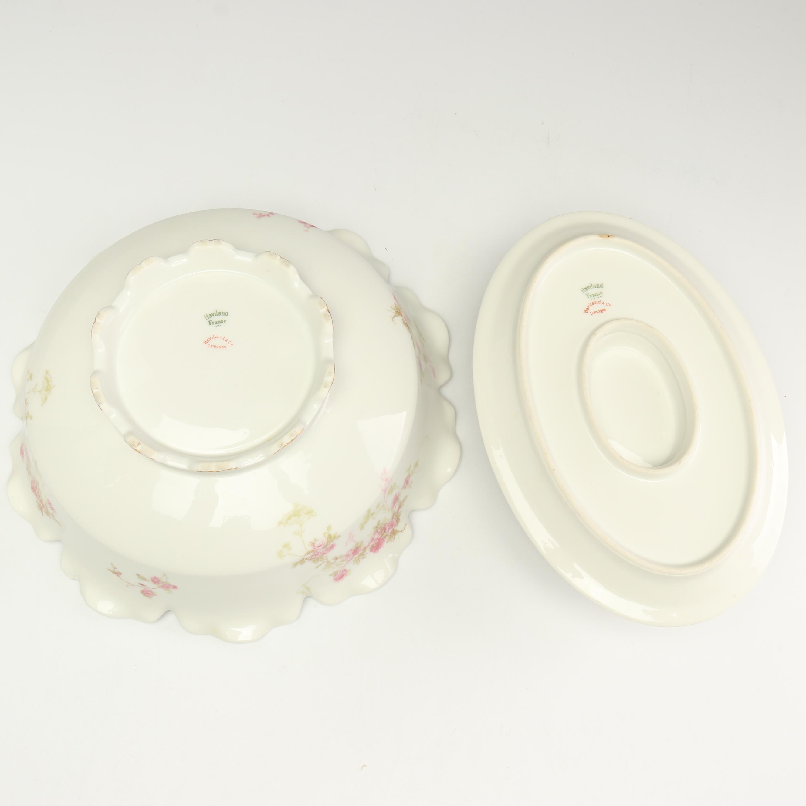 Haviland Limoges "Pink Spray" Dinnerware