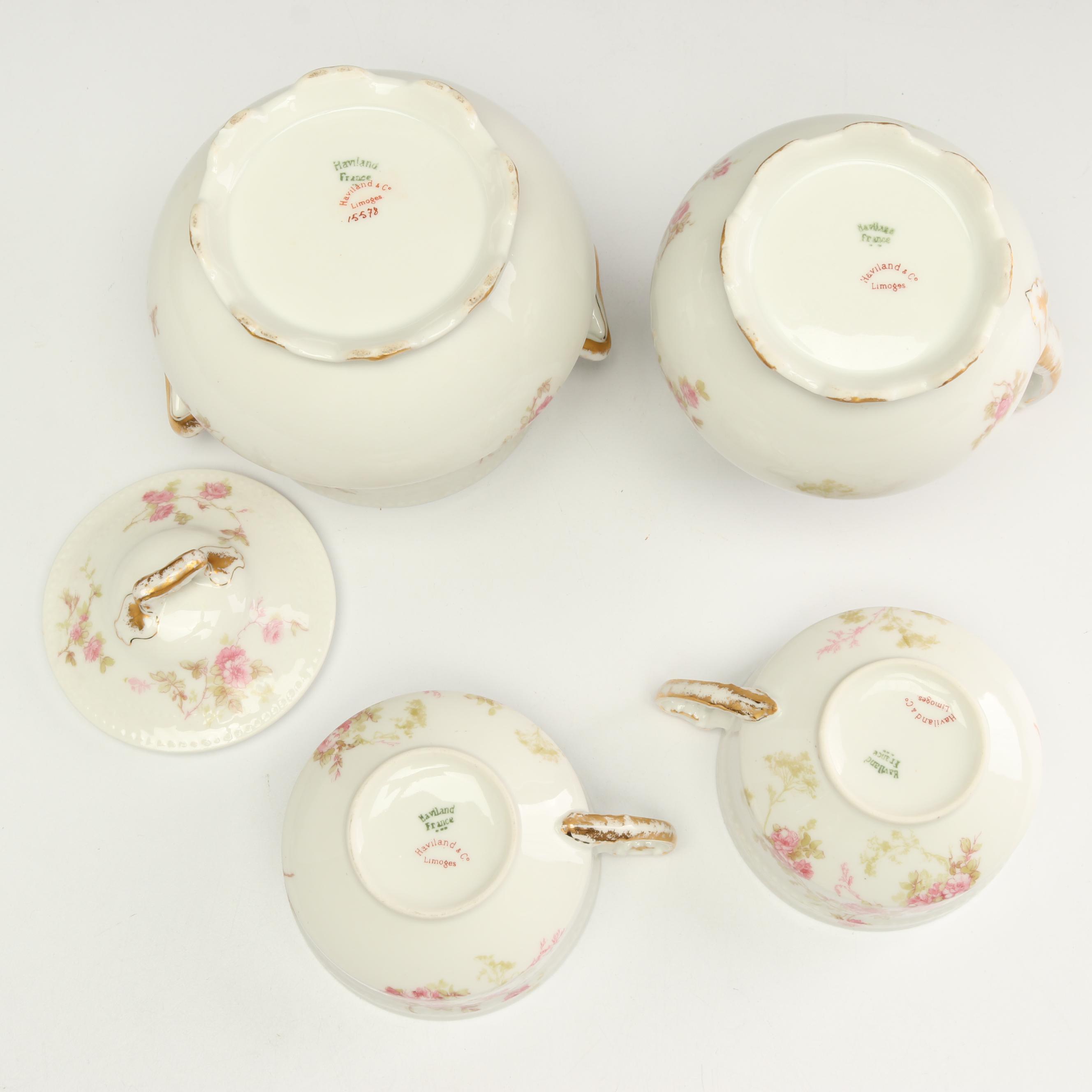 Haviland Limoges "Pink Spray" Dinnerware