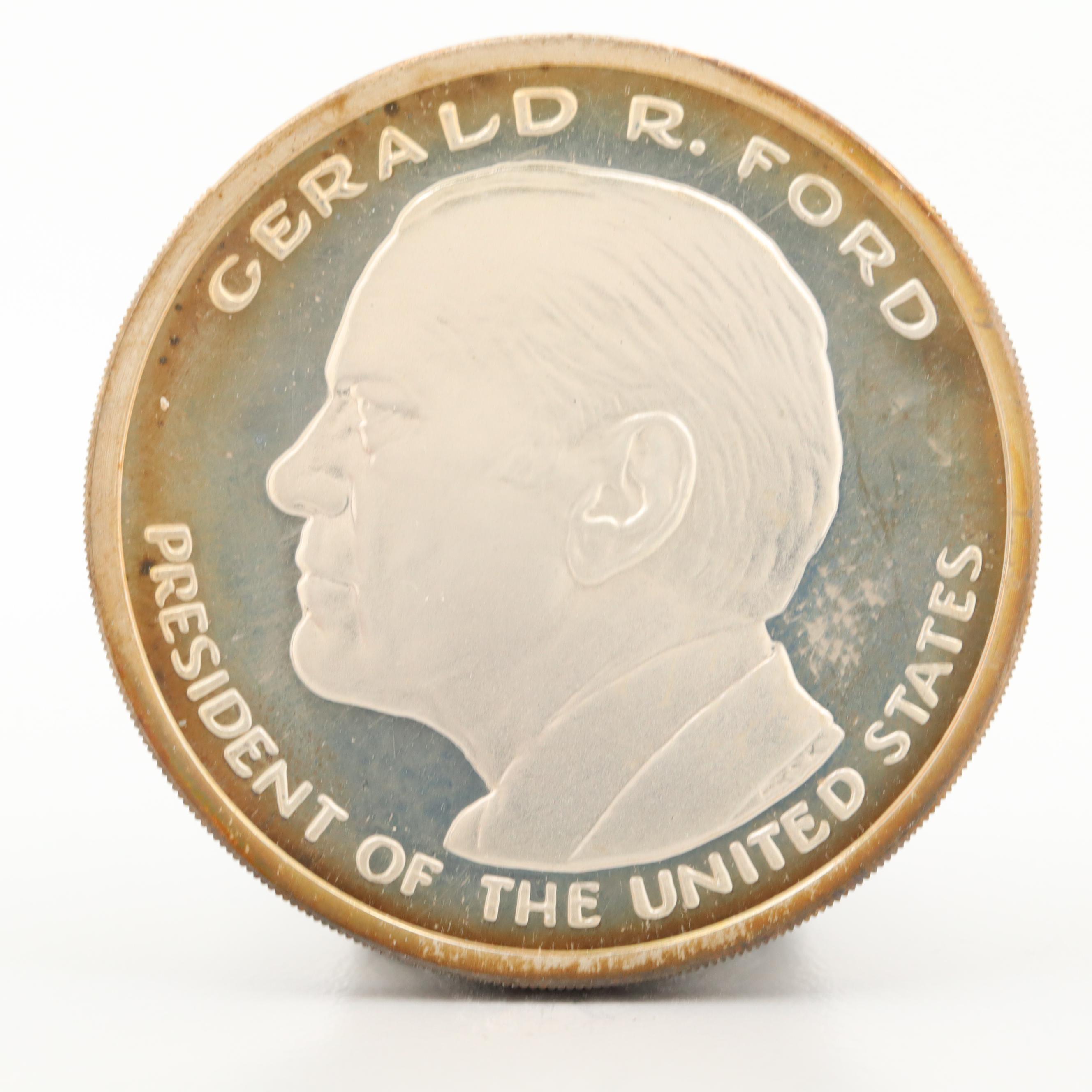 1975 Republican National Convention Gerald Ford Commemorative Silver Medal