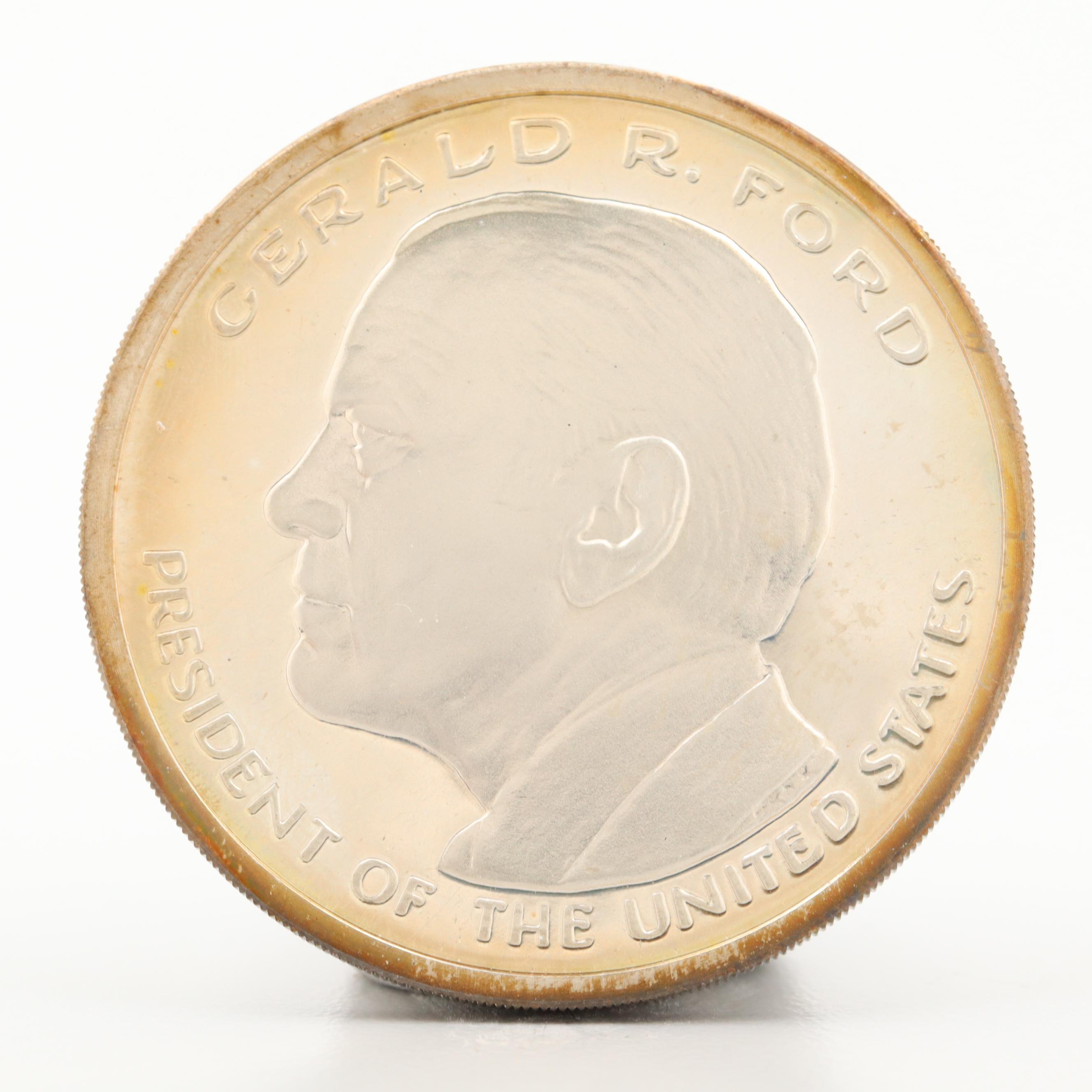 1975 Republican National Convention Gerald Ford Commemorative Silver Medal