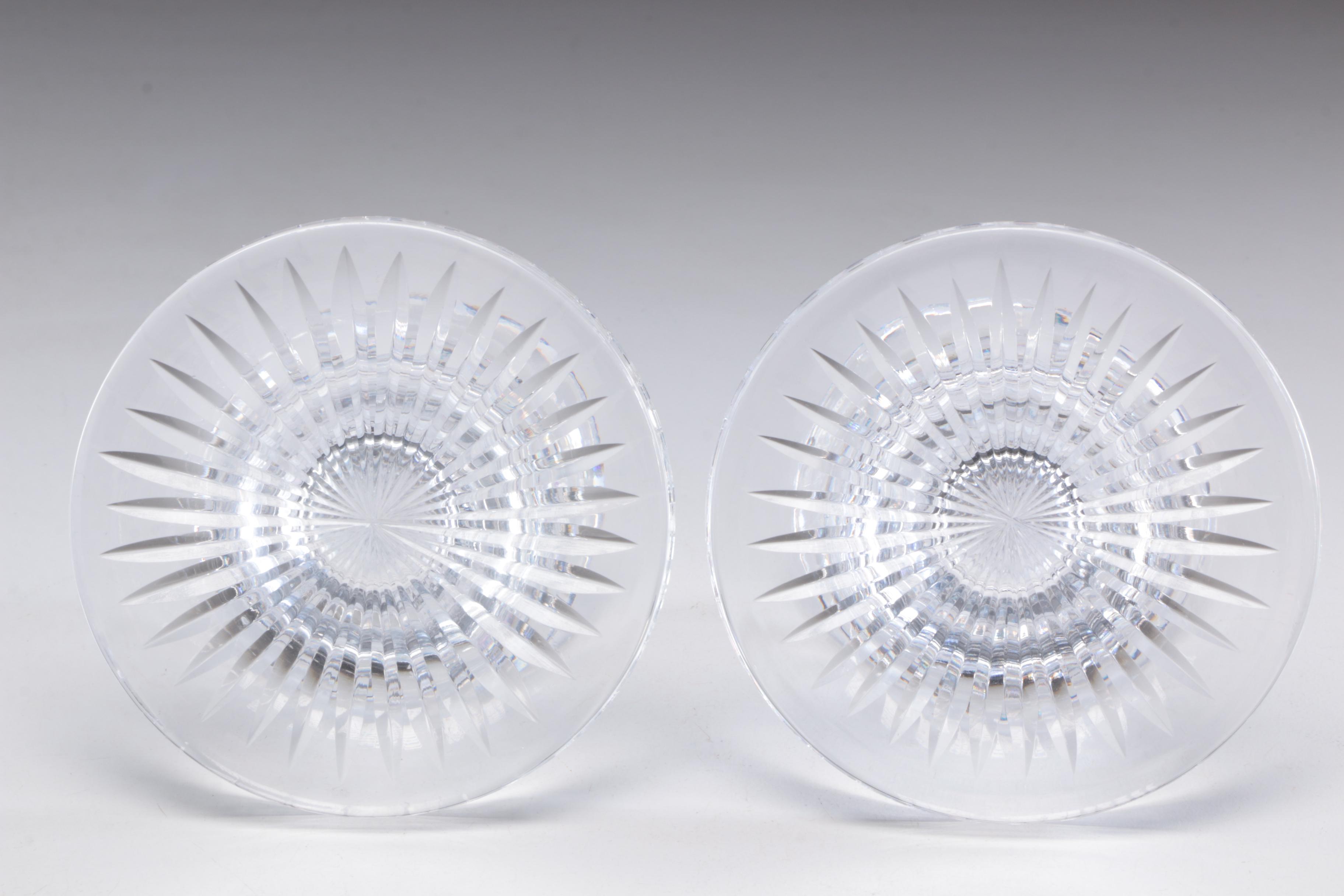 Waterford Crystal Candle Holders, Mid to Late 20th Century