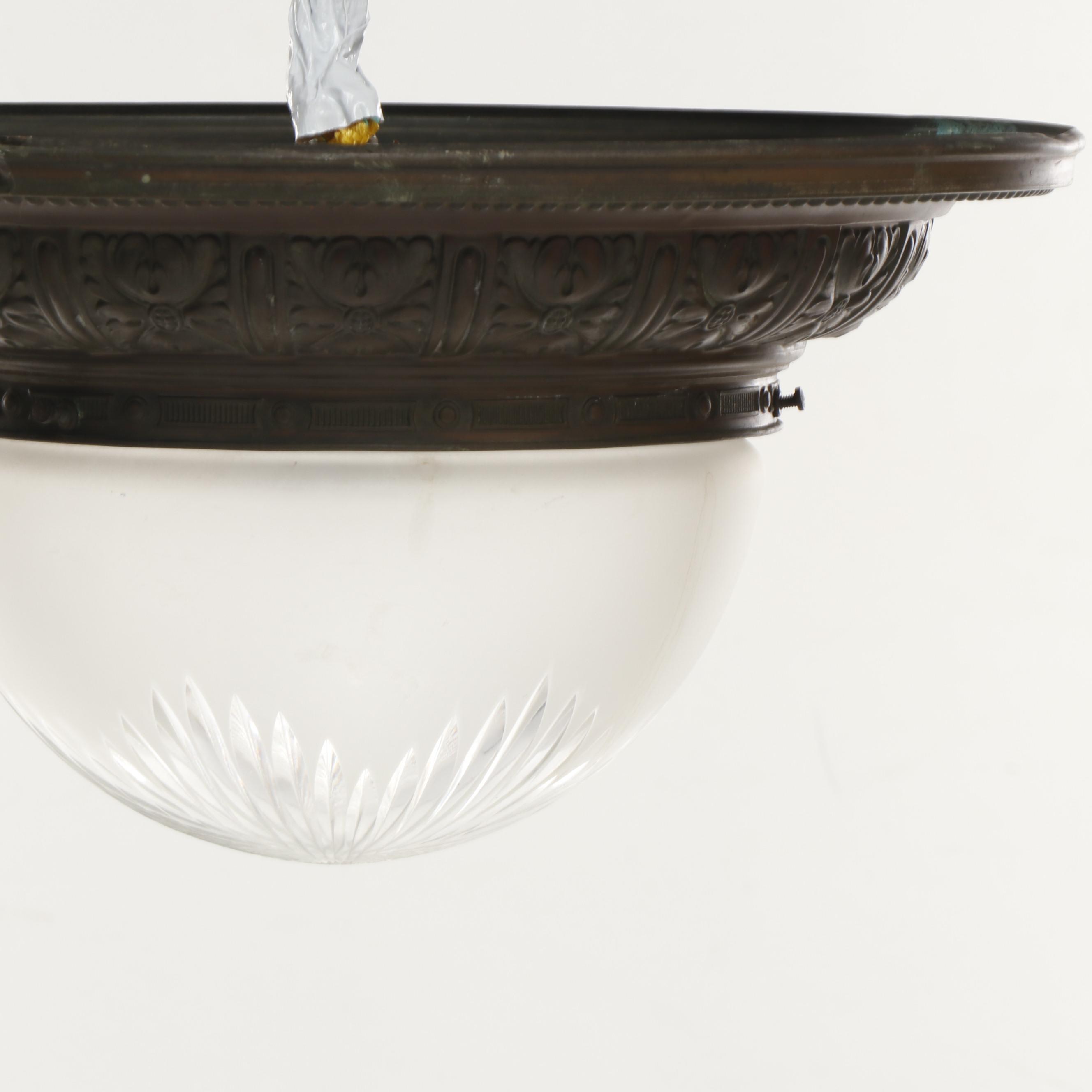 Frosted Glass Dome Ceiling Light