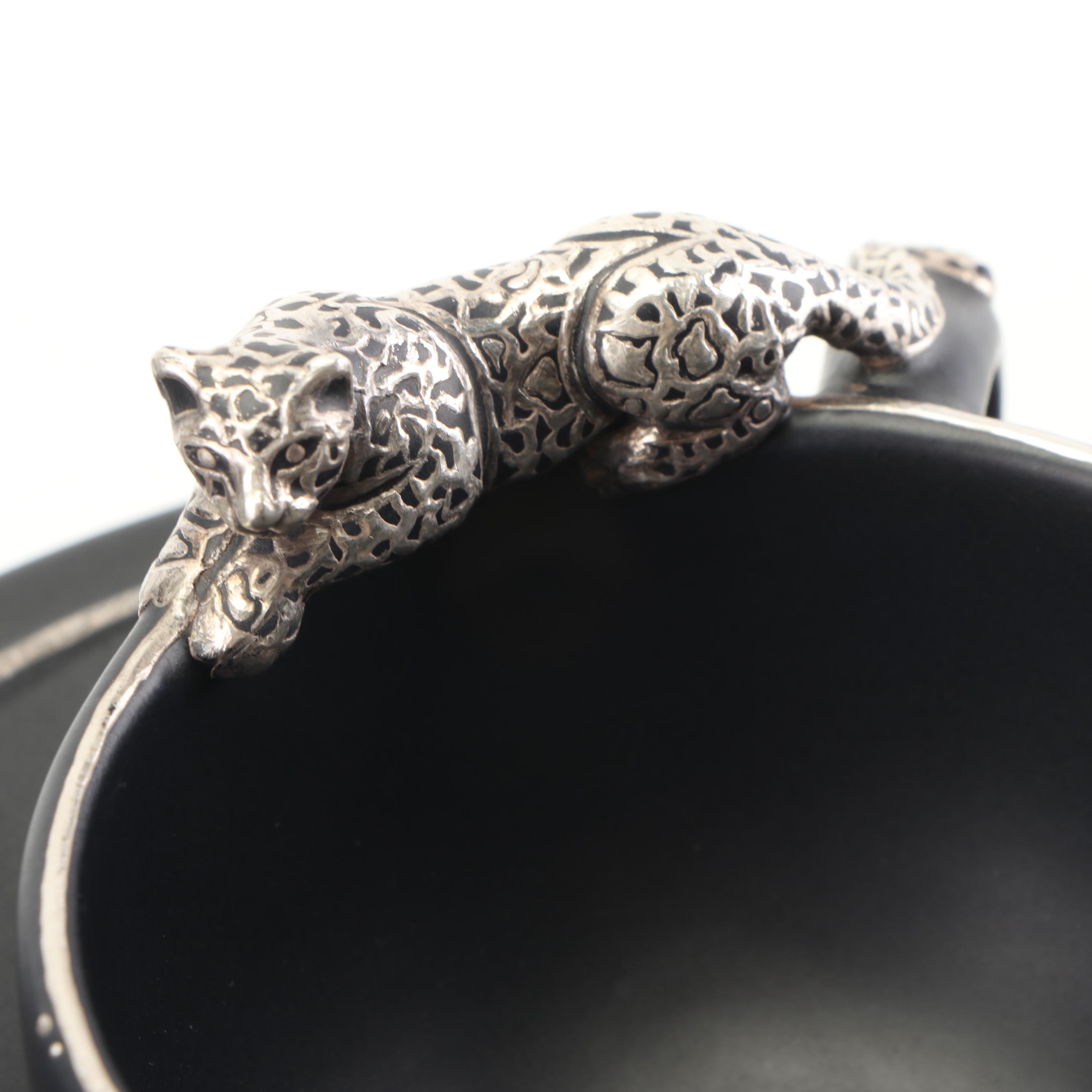 Emilia Castillo Mexican Porcelain Dinnerware with Silver Overlay