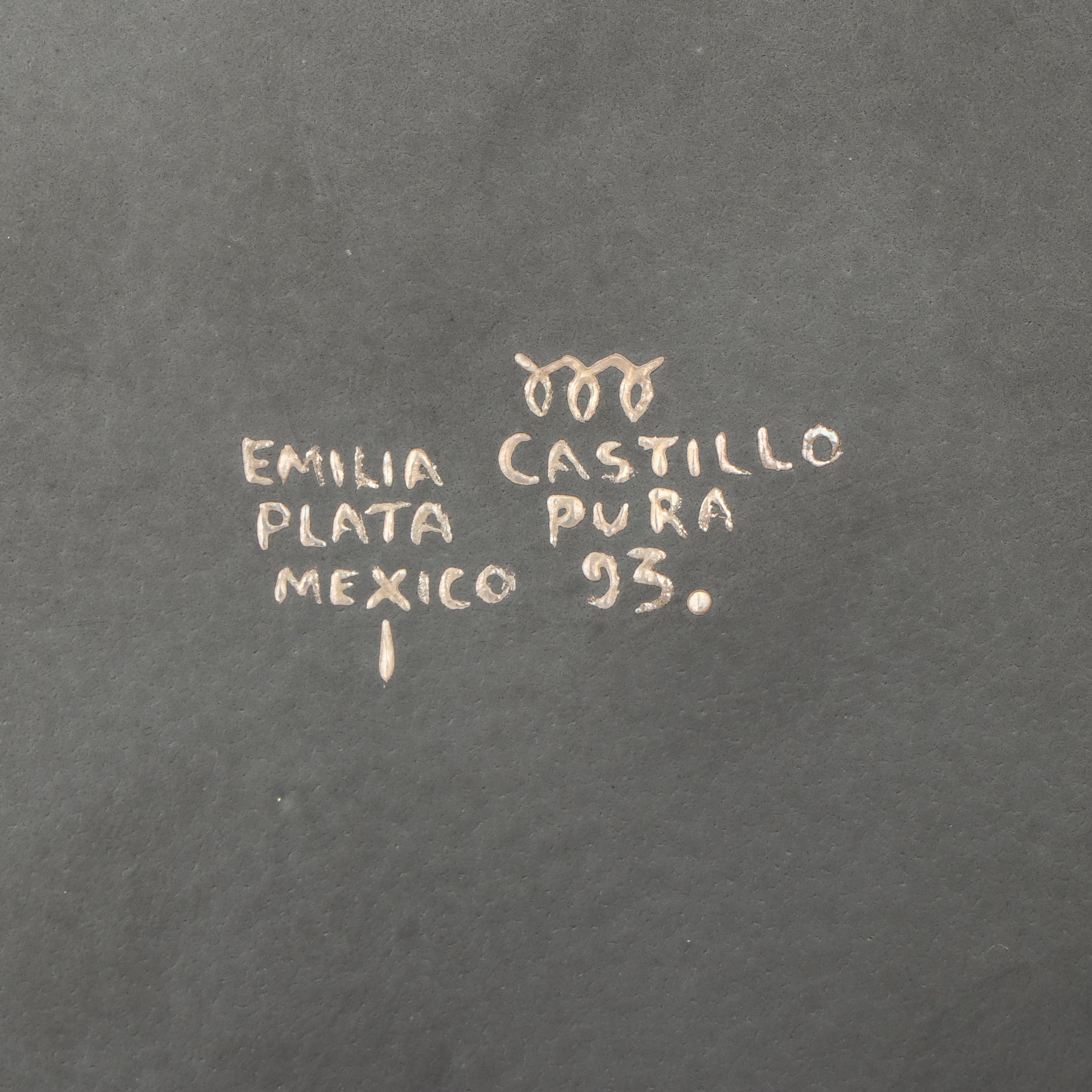 Emilia Castillo Mexican Porcelain Dinnerware with Silver Overlay