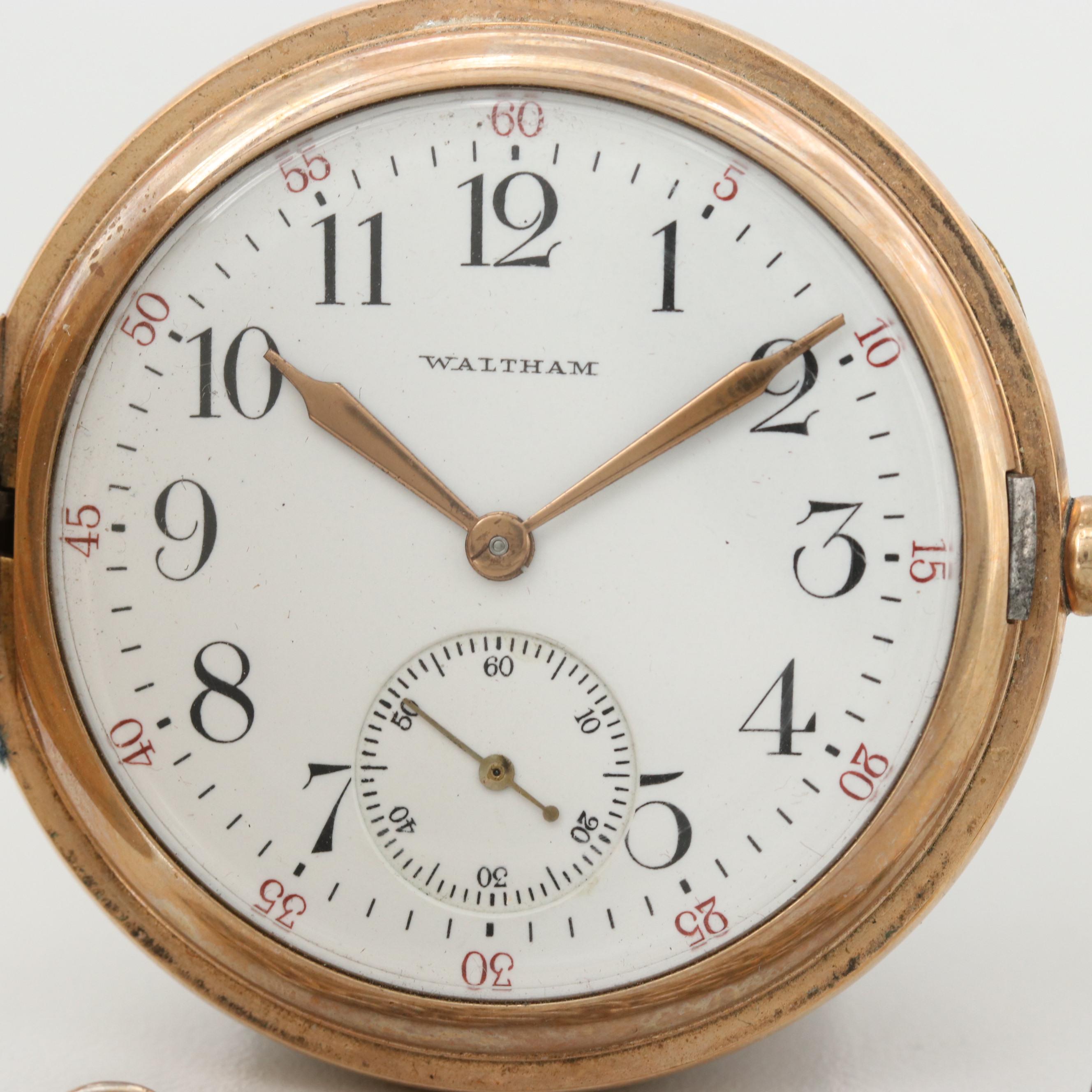 Antique Waltham Gold Filled Pocket Watch, 1912