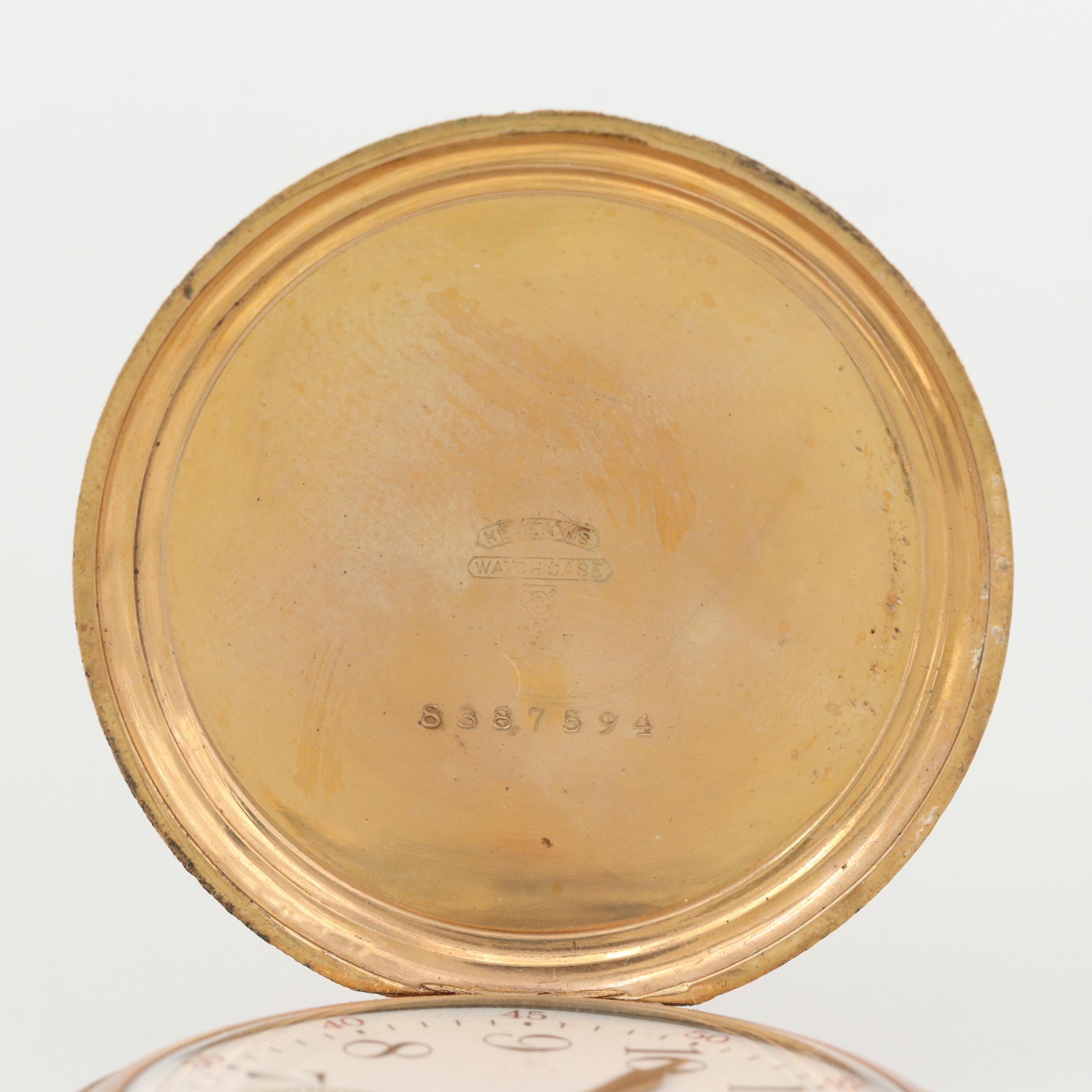 Antique Waltham Gold Filled Pocket Watch, 1912