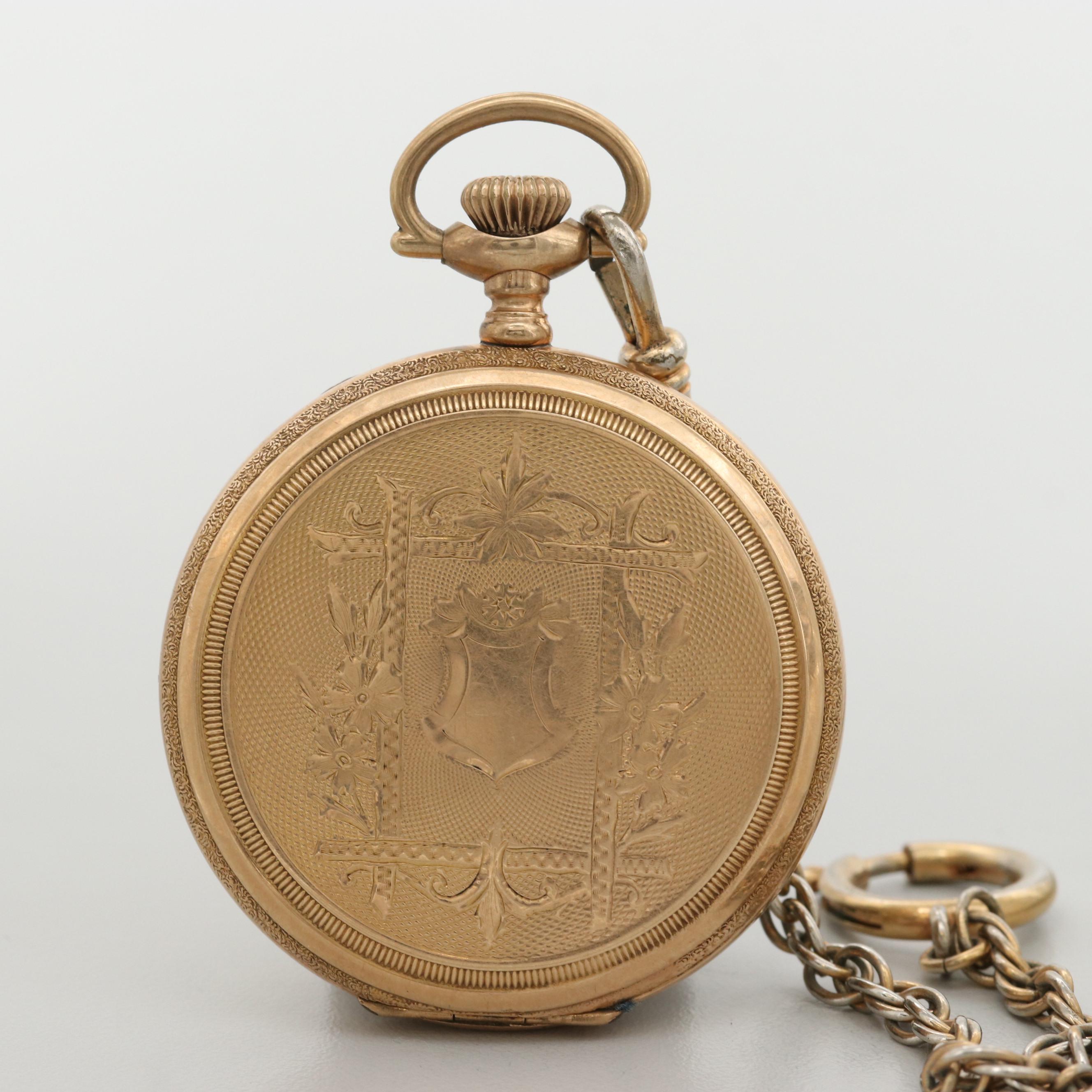 Antique Waltham Gold Filled Pocket Watch, 1912