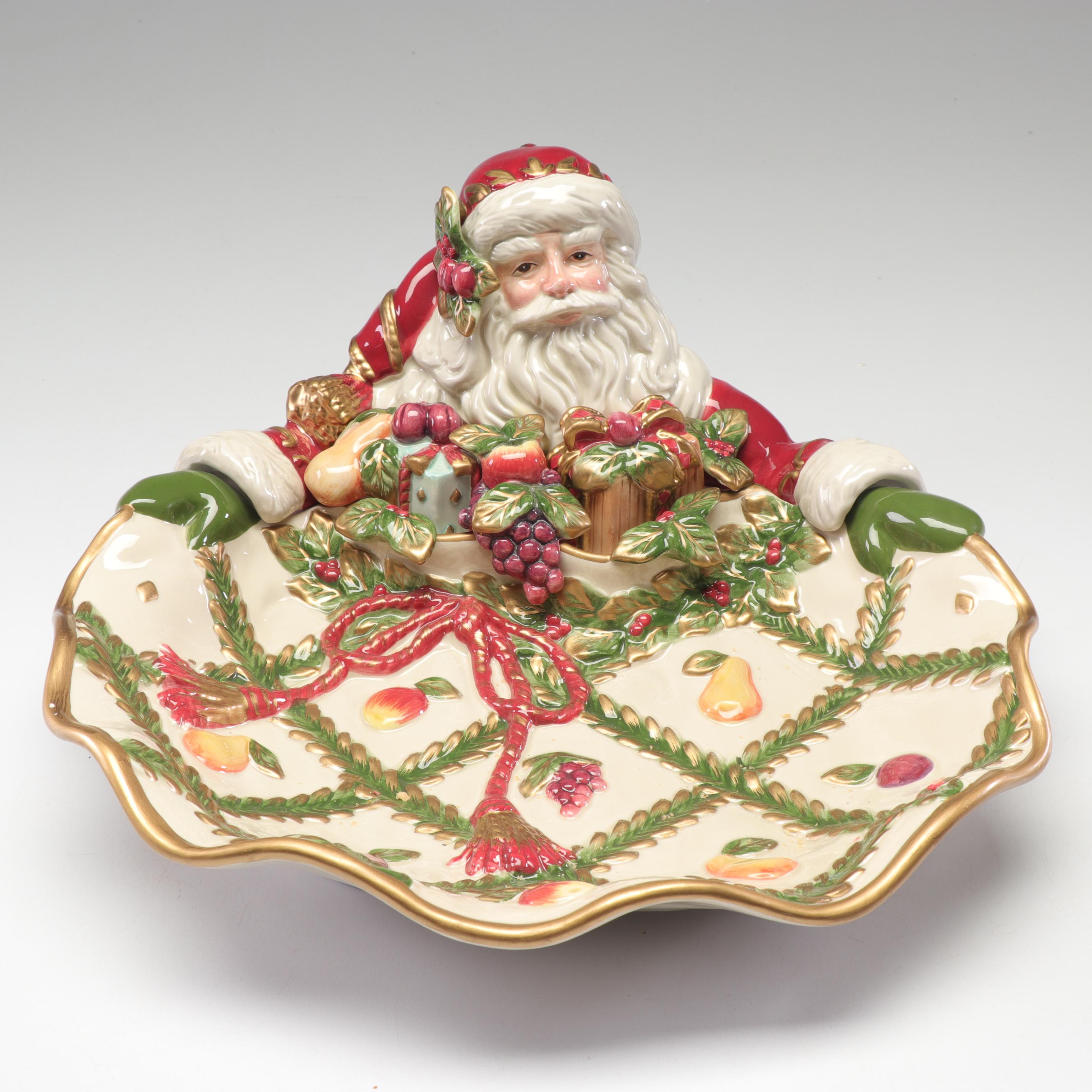 Fitz and Floyd Classics "Renaissance" Christmas Serving Dishes