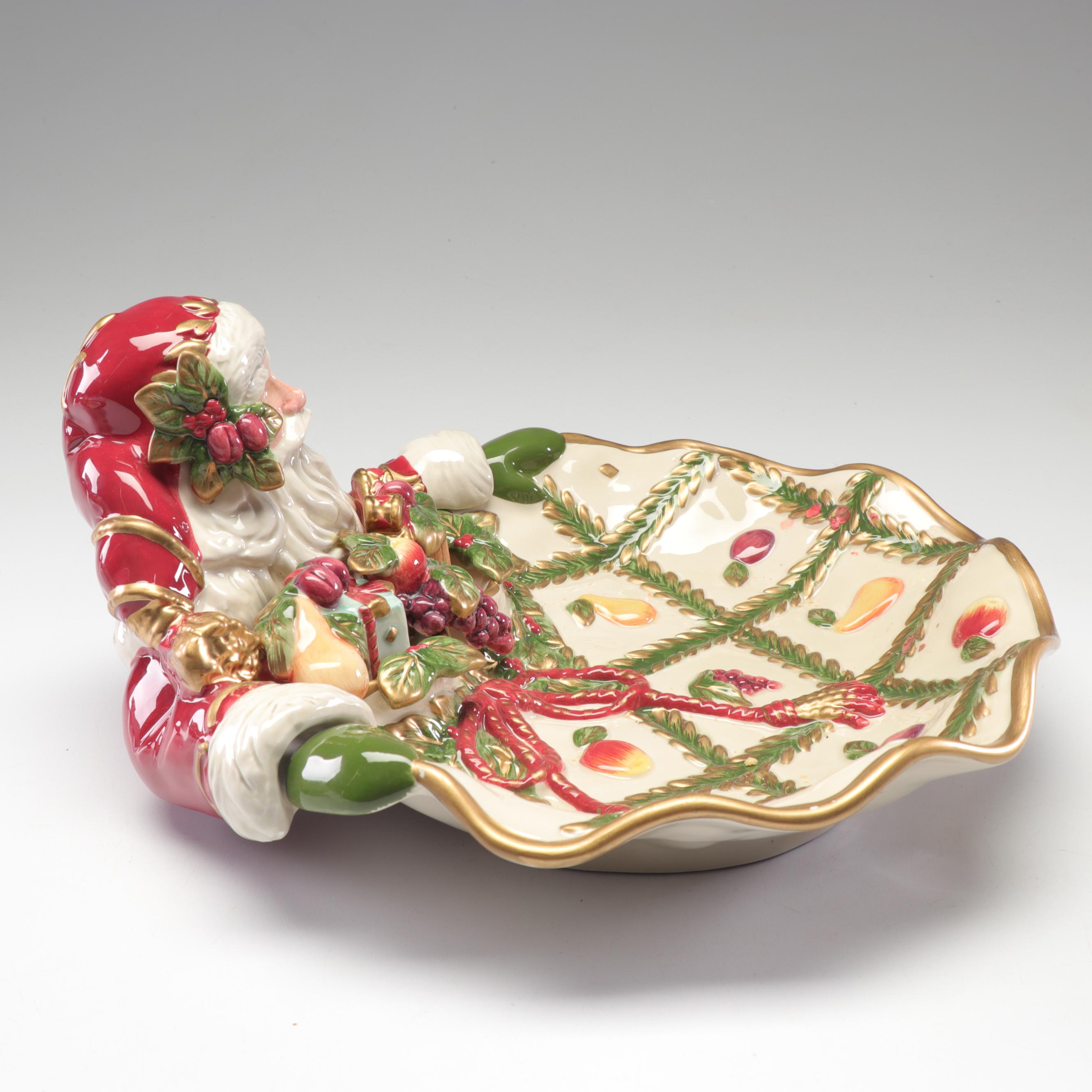 Fitz and Floyd Classics "Renaissance" Christmas Serving Dishes