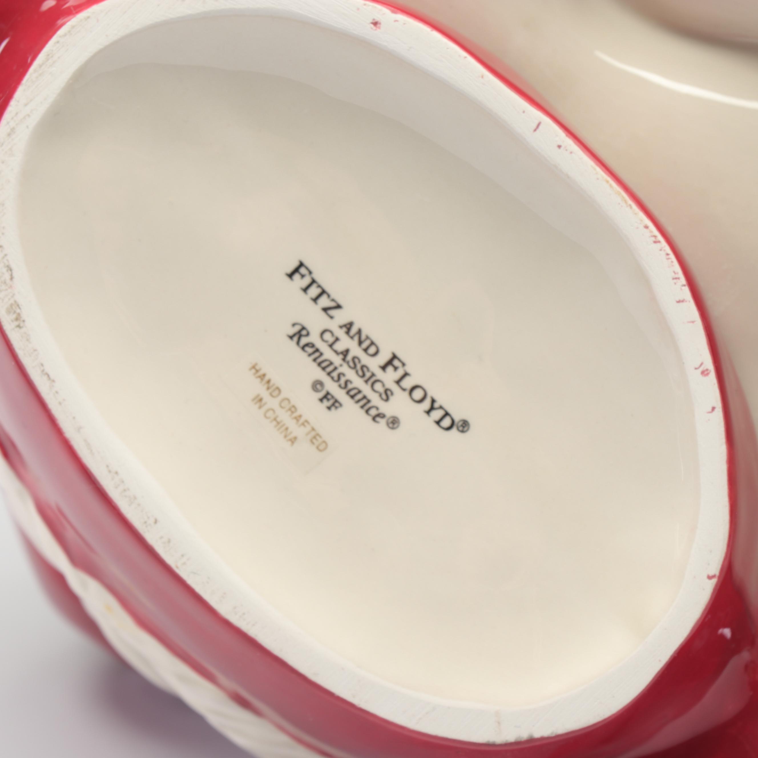 Fitz and Floyd Classics "Renaissance" Christmas Serving Dishes