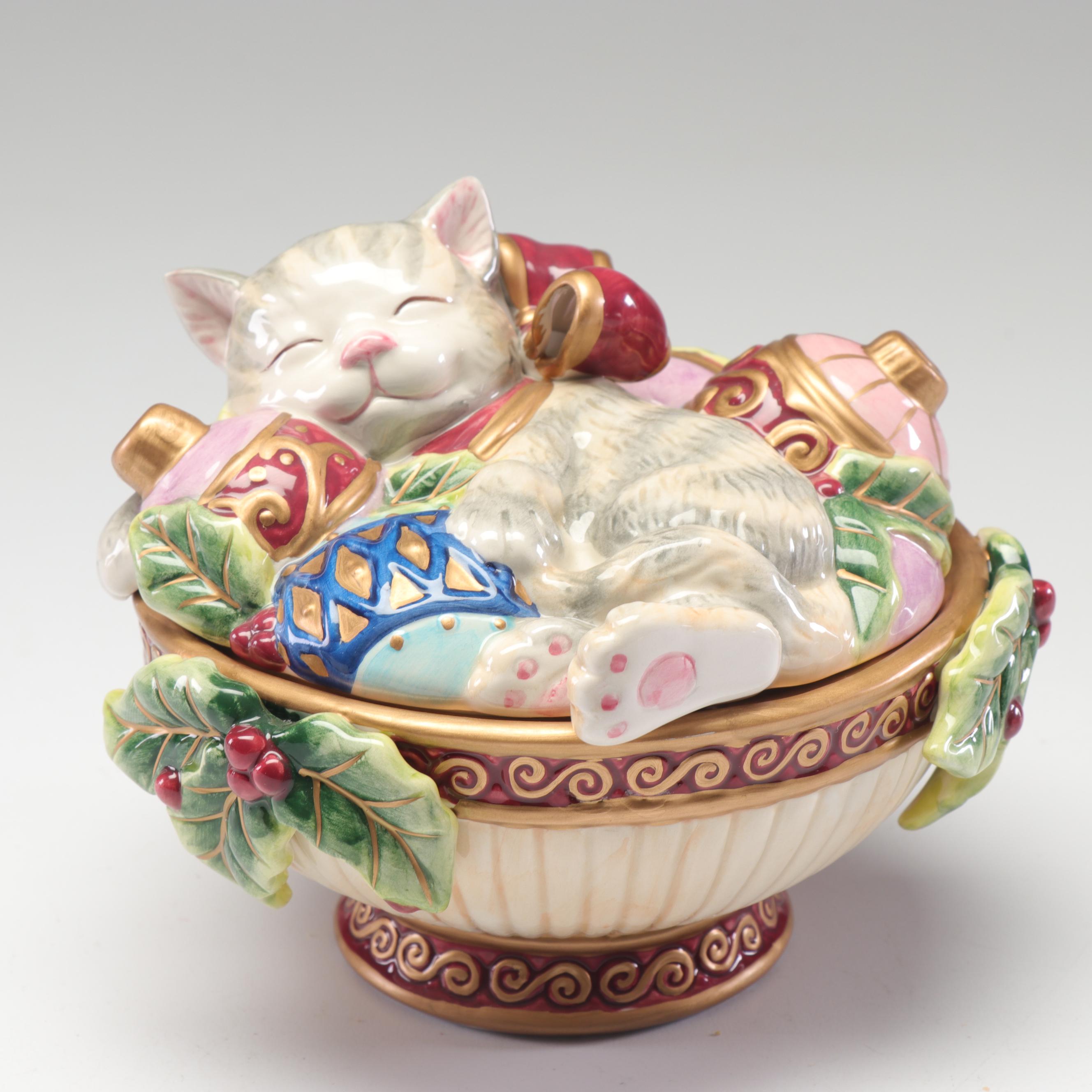 Fitz and Floyd Classics "Renaissance" Christmas Serving Dishes