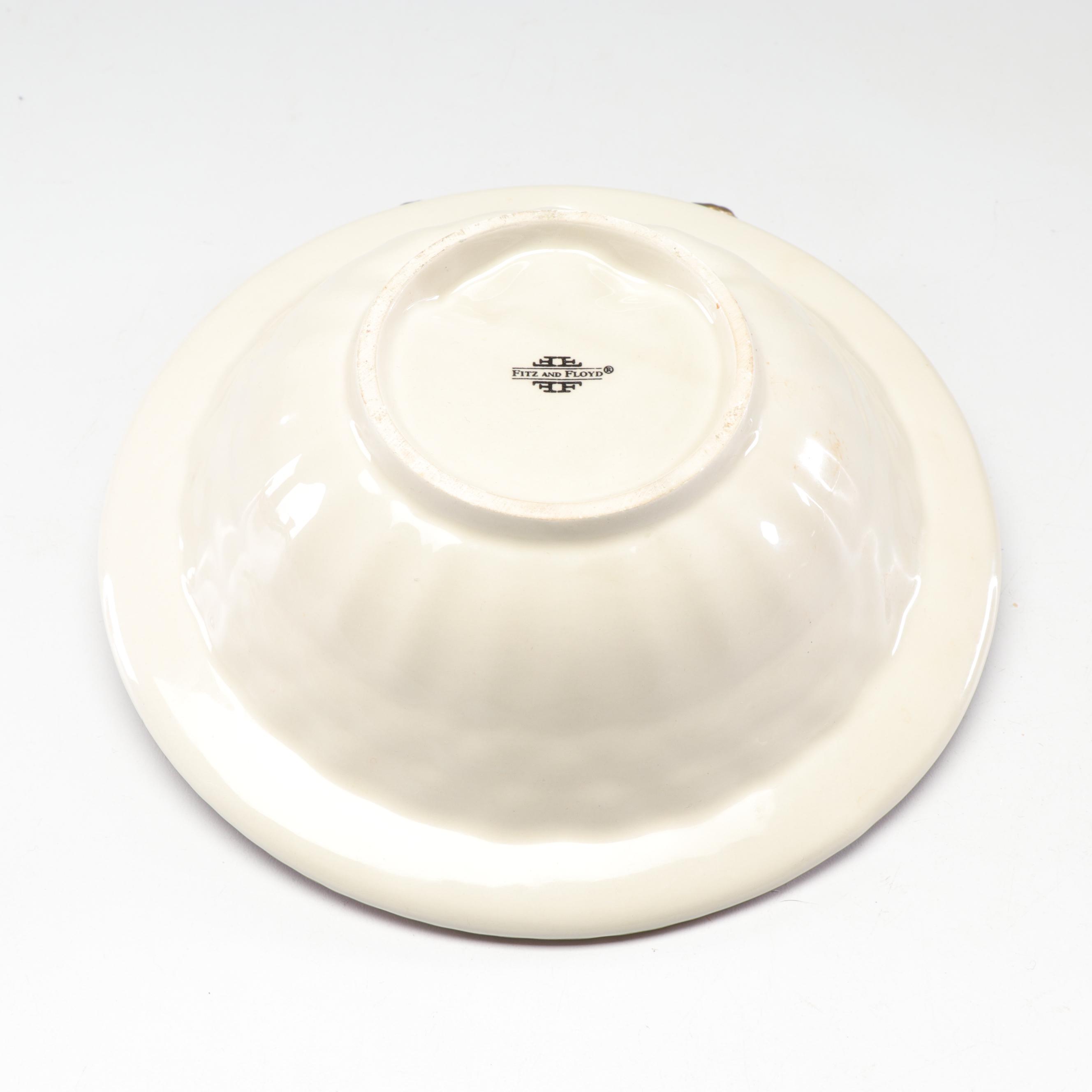 Fitz and Floyd Classics "Renaissance" Christmas Serving Dishes