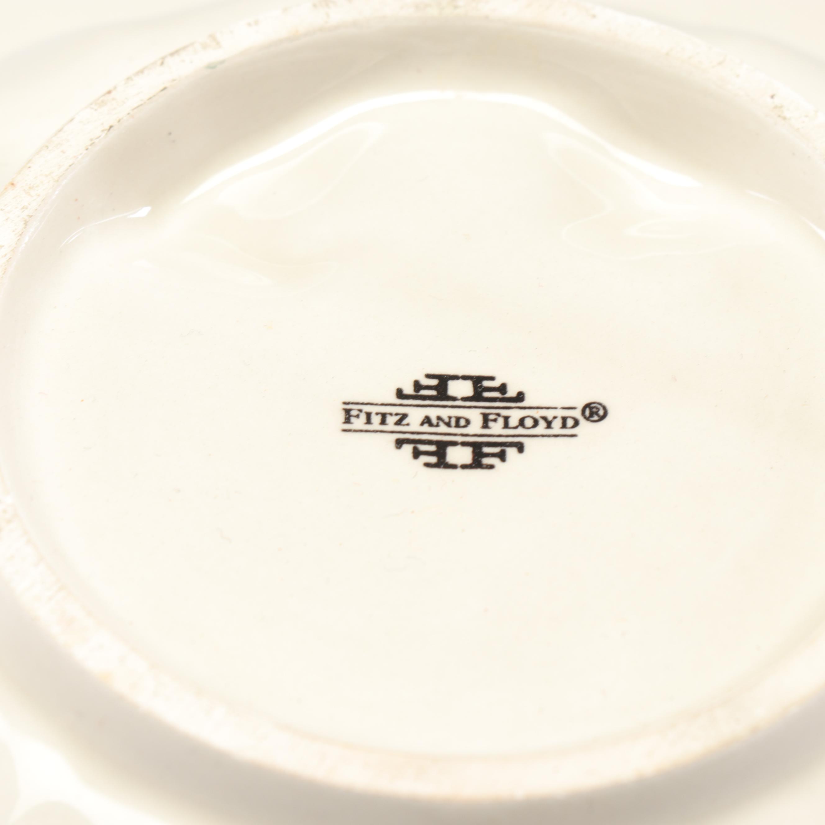 Fitz and Floyd Classics "Renaissance" Christmas Serving Dishes