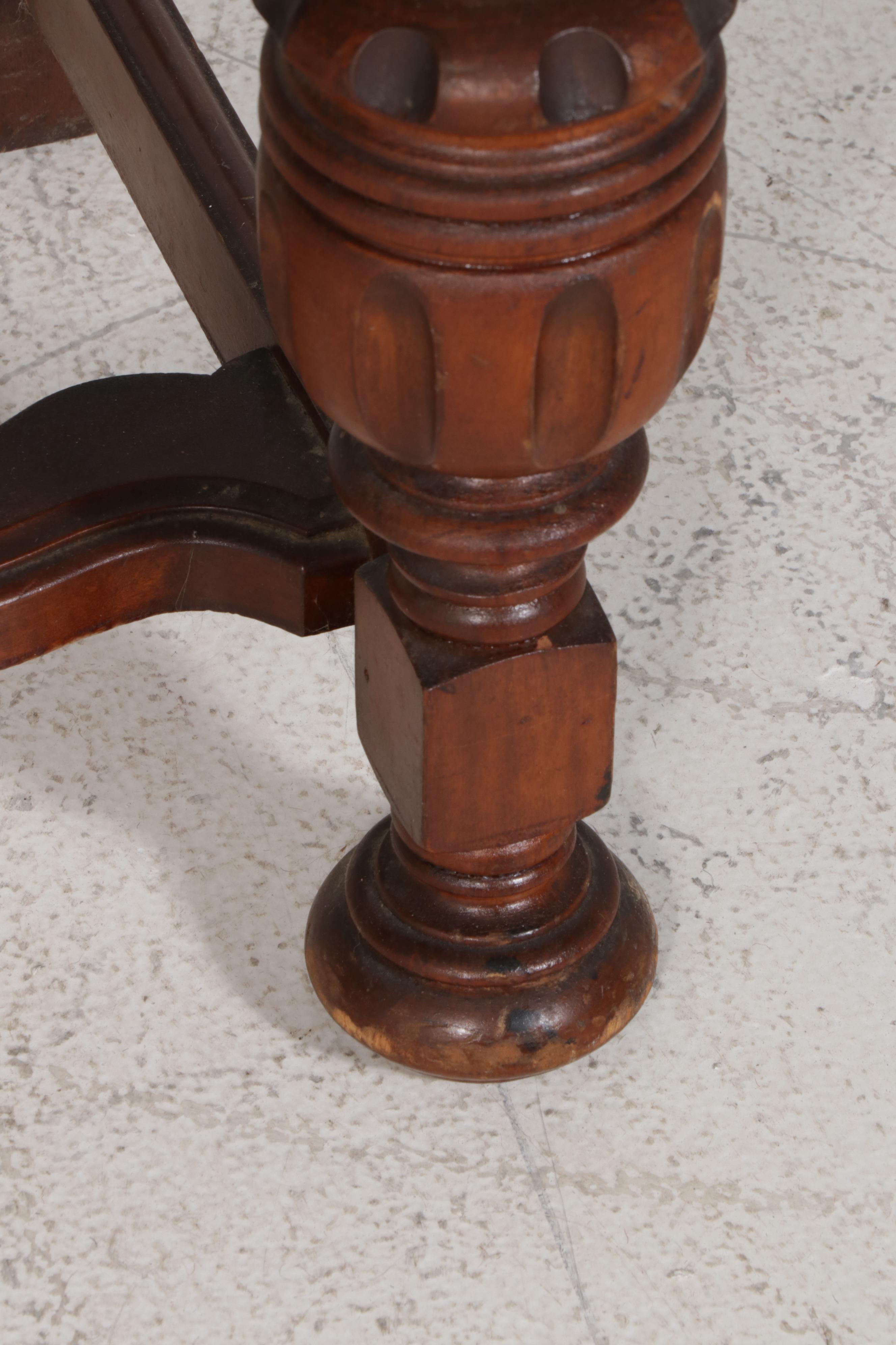 Late Victorian Display Case with Figural Veneer Decoration