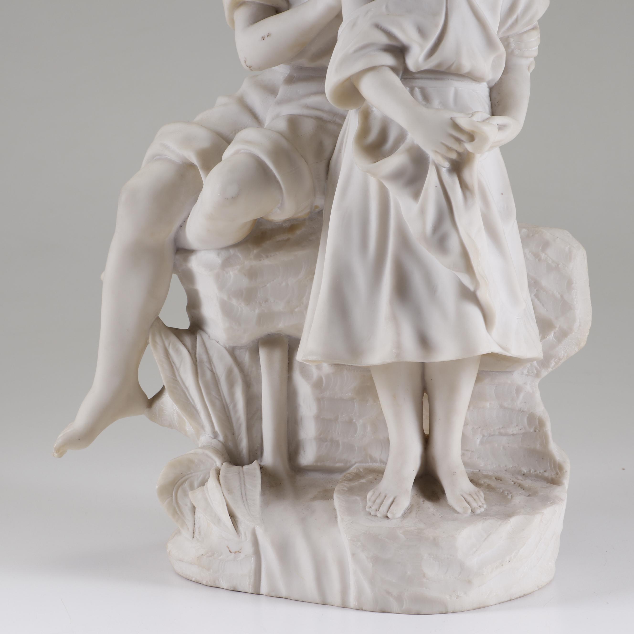 Cultured Alabaster Figural Sculpture