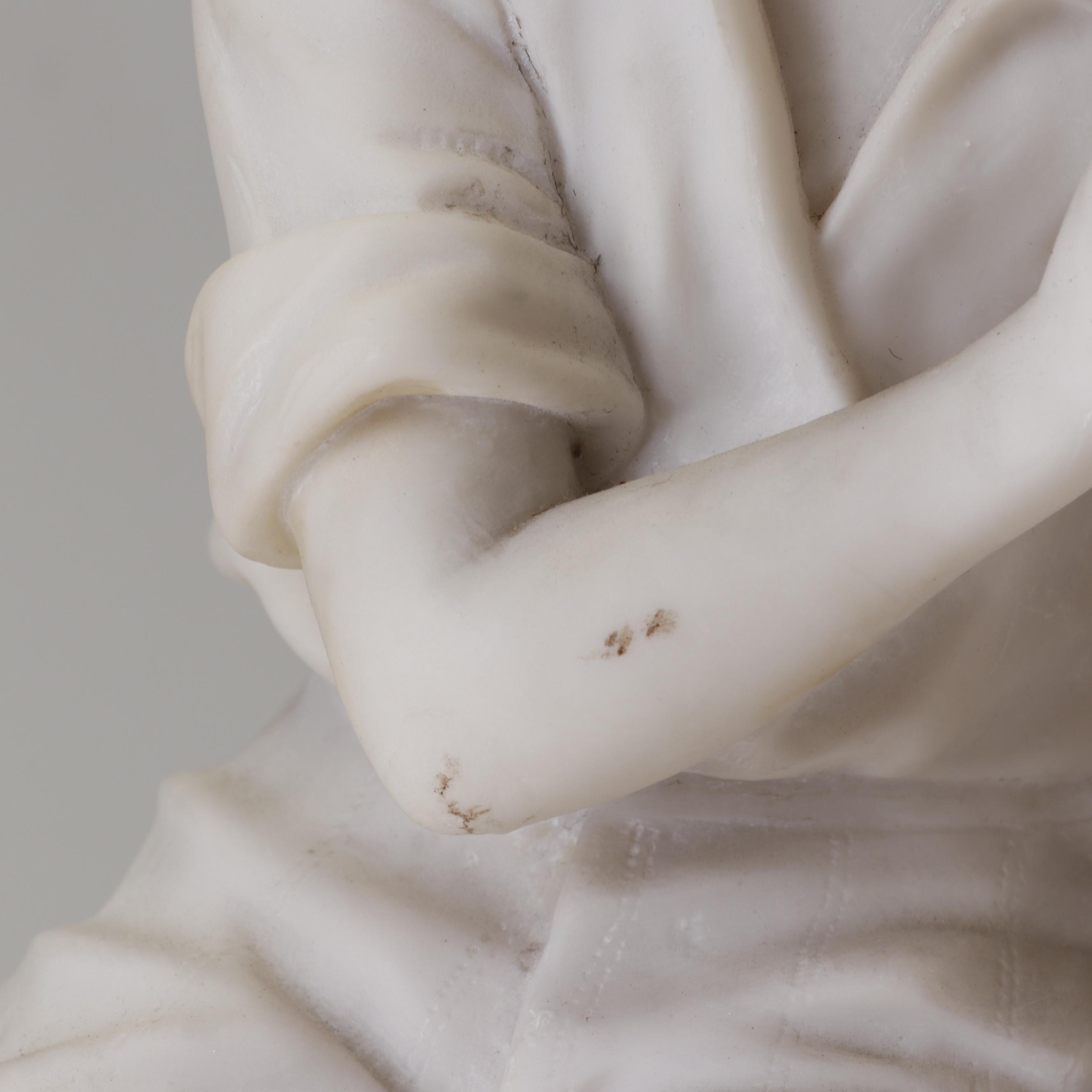 Cultured Alabaster Figural Sculpture