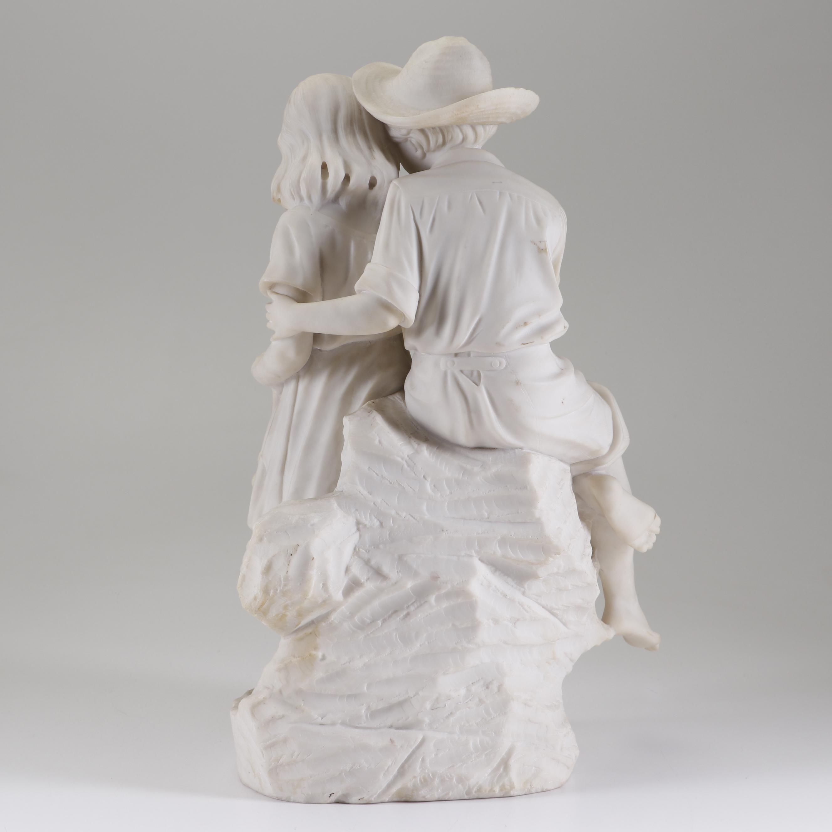 Cultured Alabaster Figural Sculpture