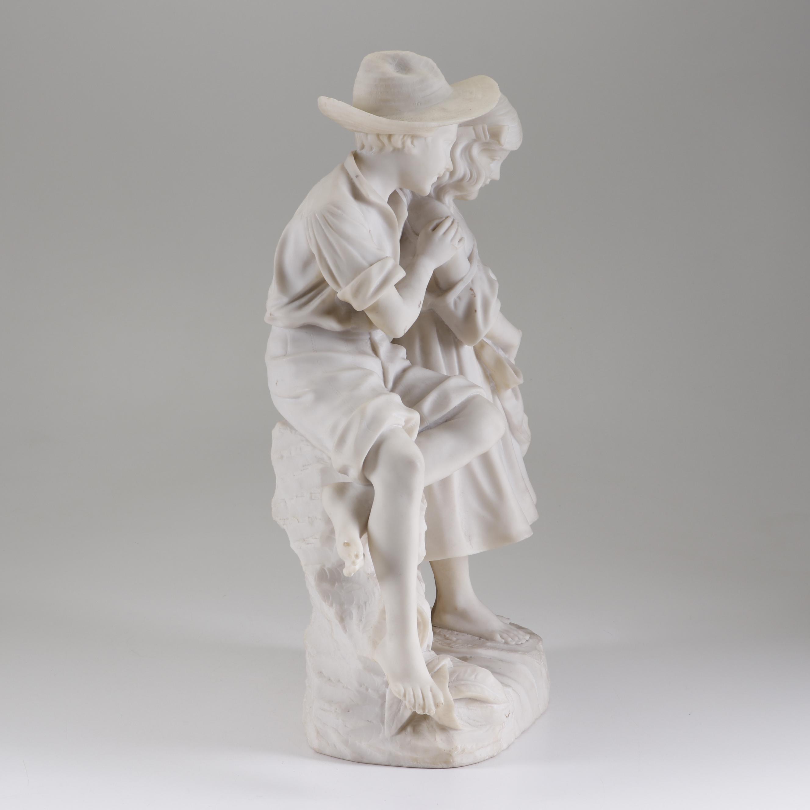 Cultured Alabaster Figural Sculpture