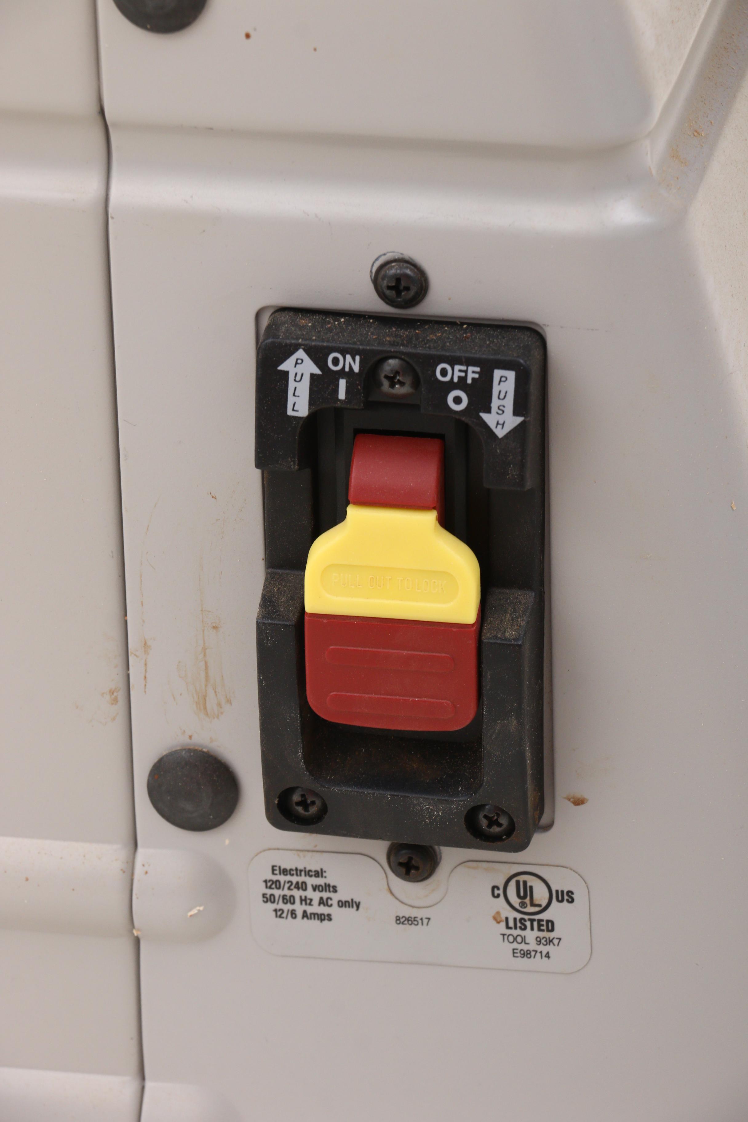 Rigid Electric Planer on Mounted Work Table