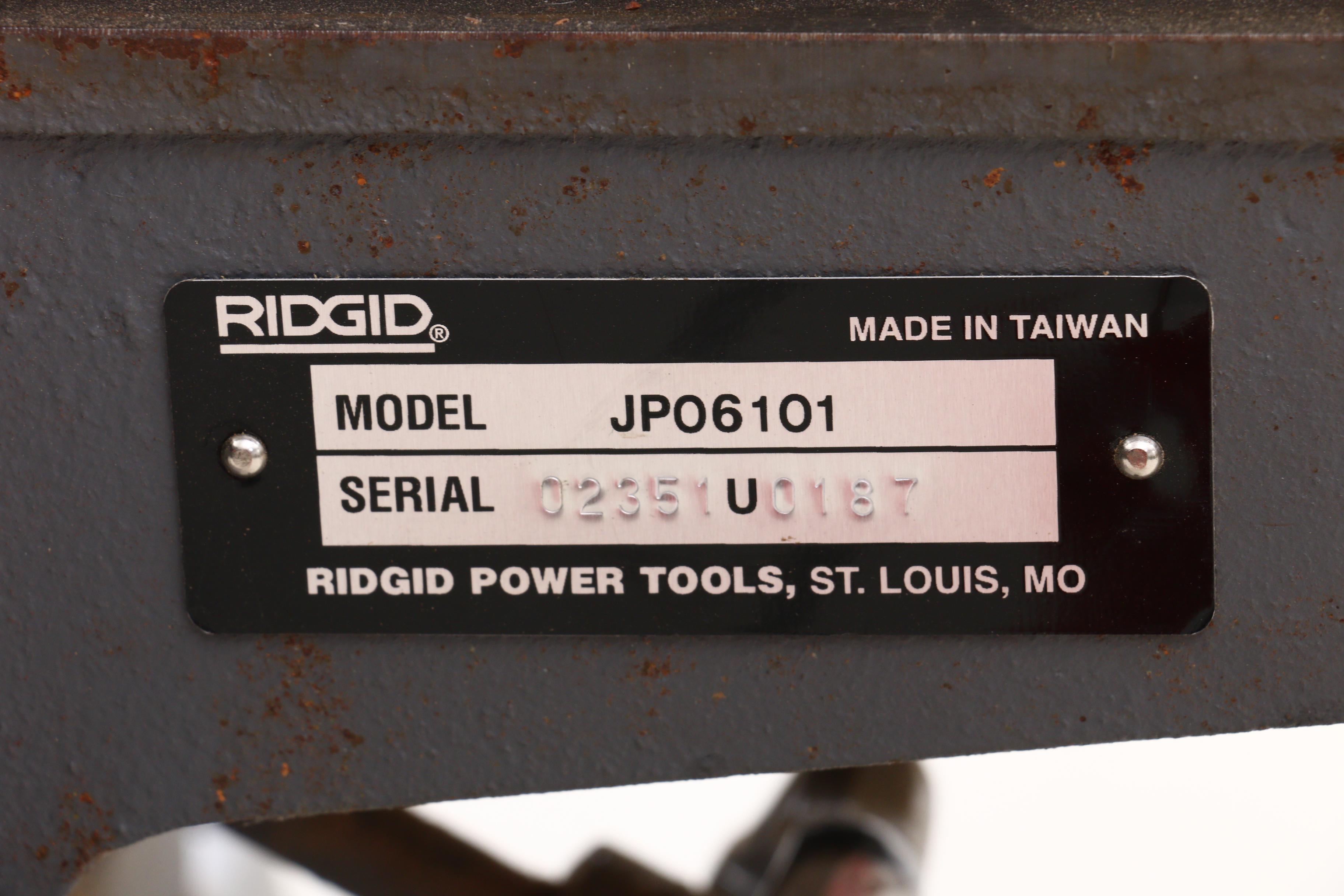 Rigid Electric Planer on Mounted Work Table