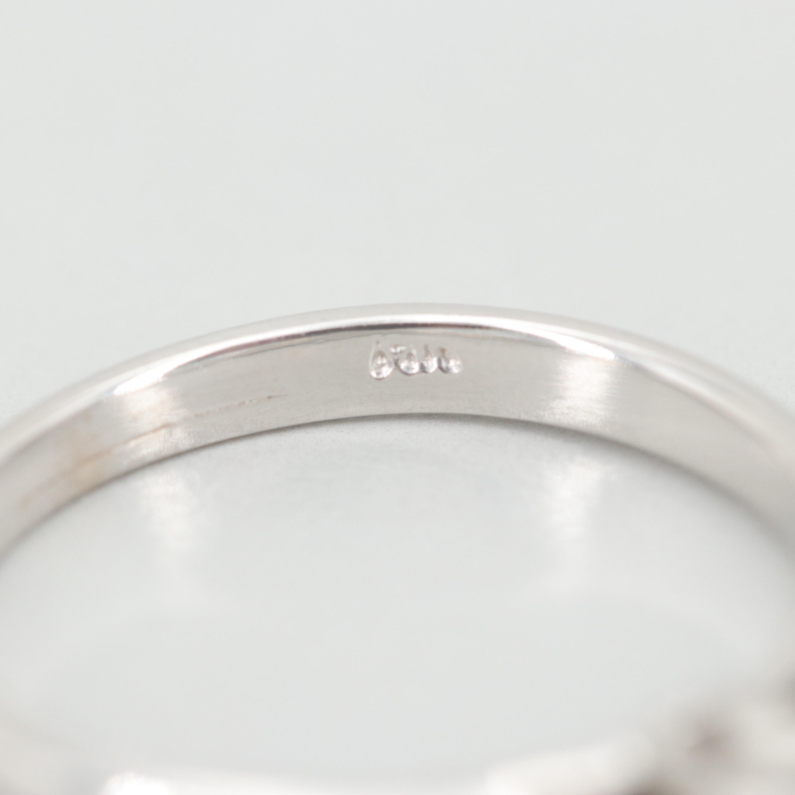 14K White Gold Diamond Ring