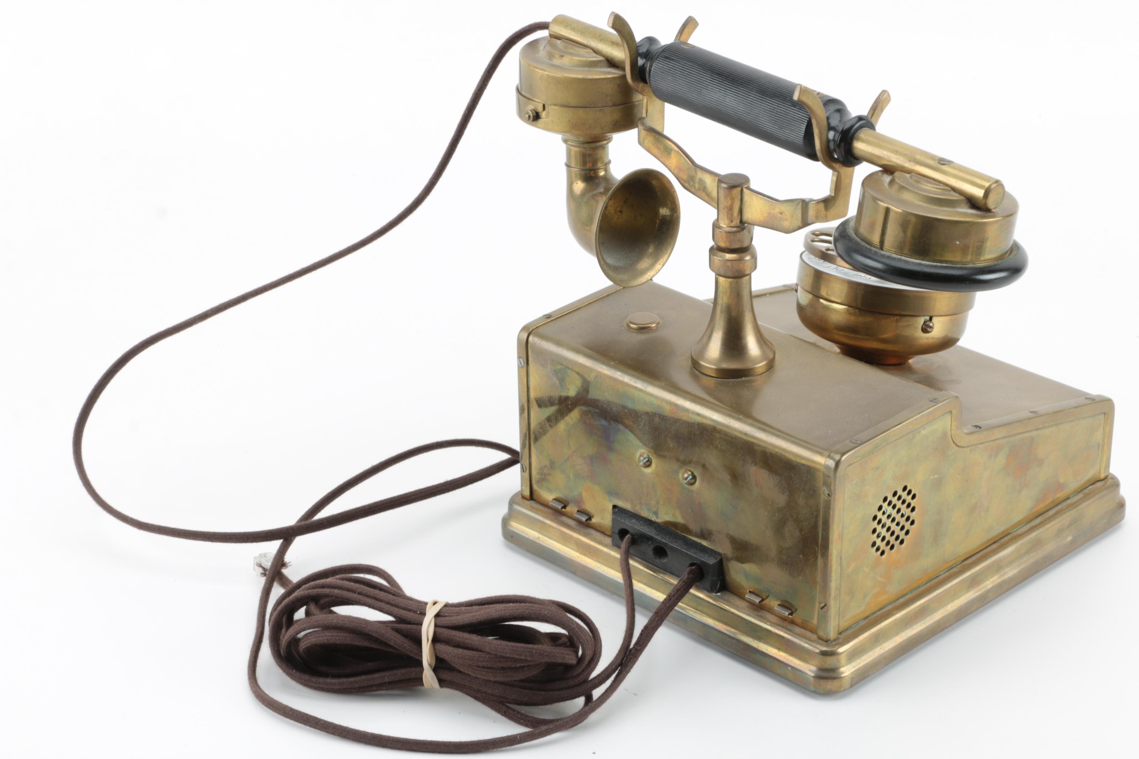 Restored Art Deco Rotary Telephones Including Kellogg and Teprina, Early 20th C