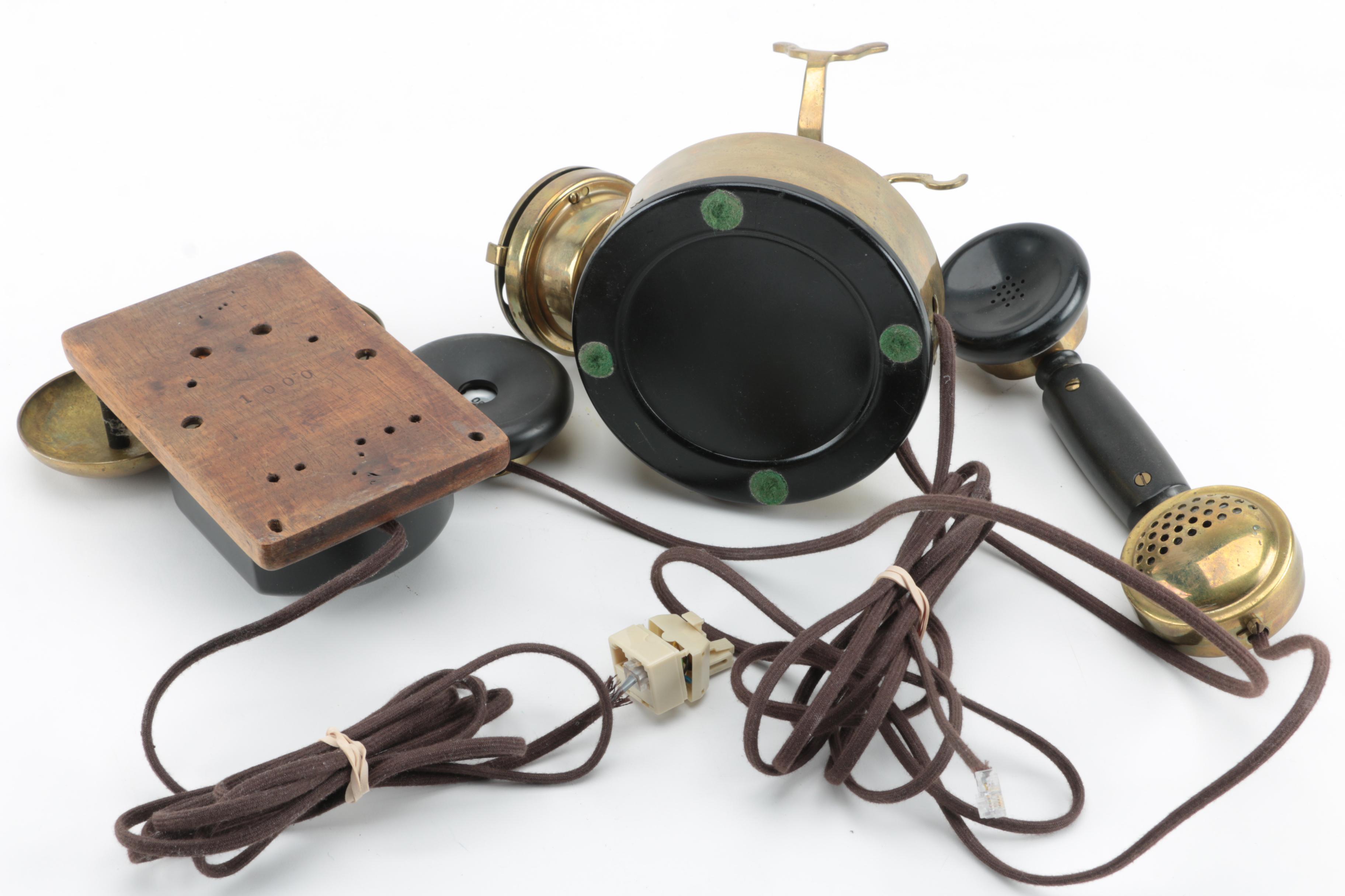 Restored Art Deco Rotary Telephones Including Kellogg and Teprina, Early 20th C