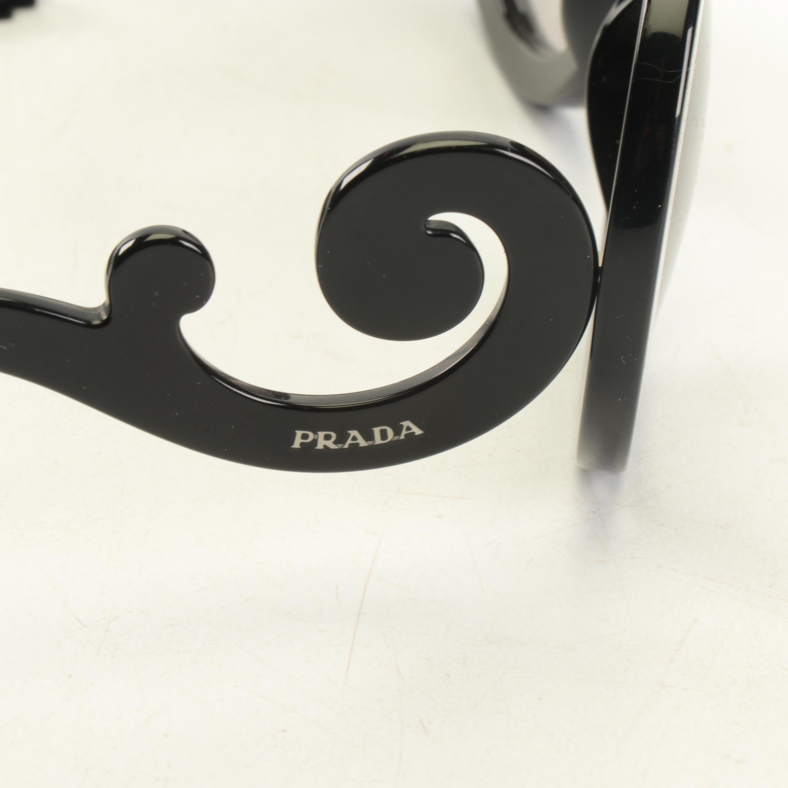 Prada SPR 27N and SPR 270 Baroque Black Sunglasses