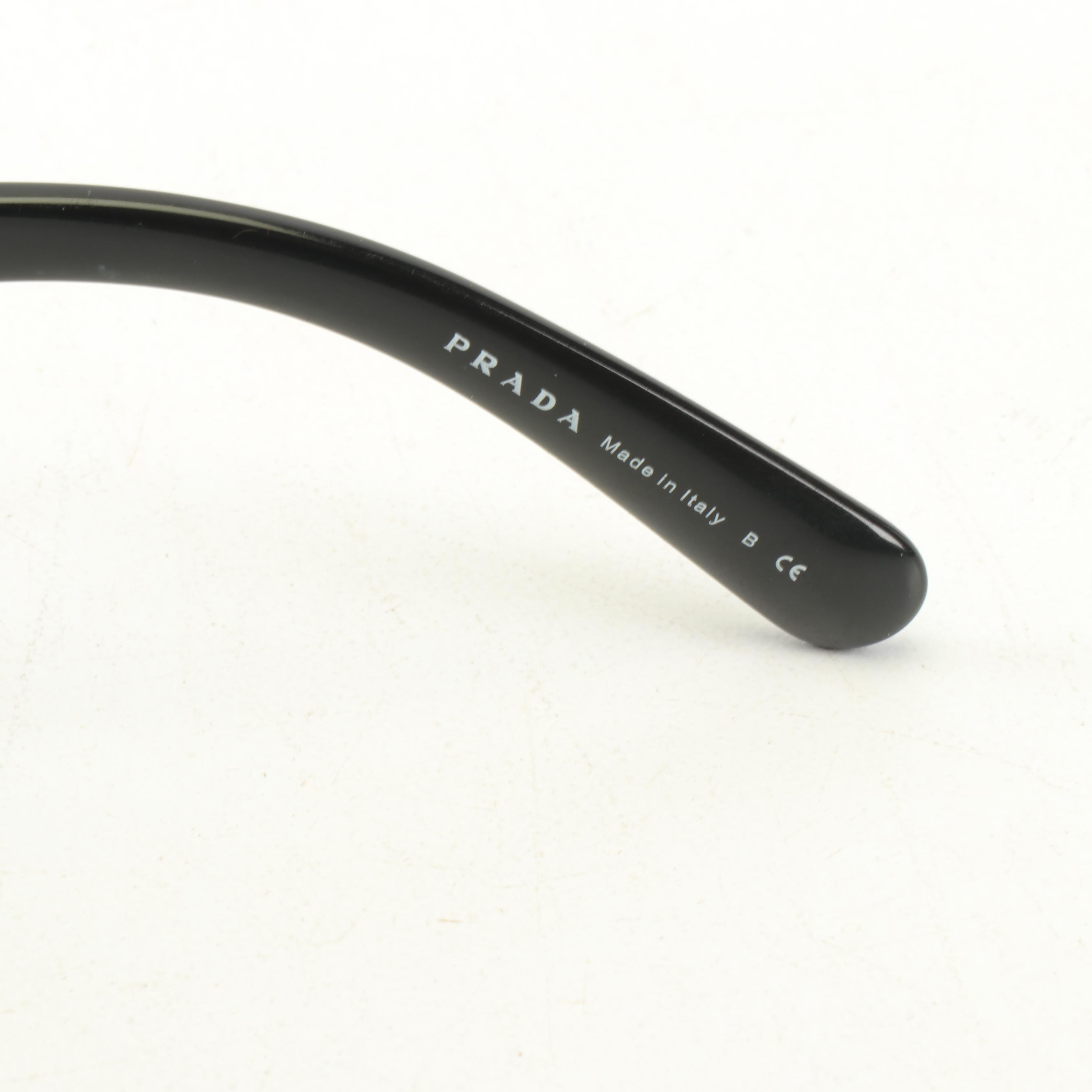 Prada SPR 27N and SPR 270 Baroque Black Sunglasses