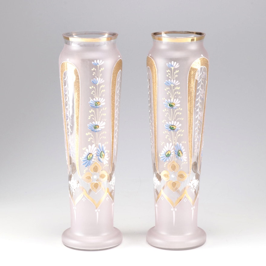 Vintage Hand-Painted Vases