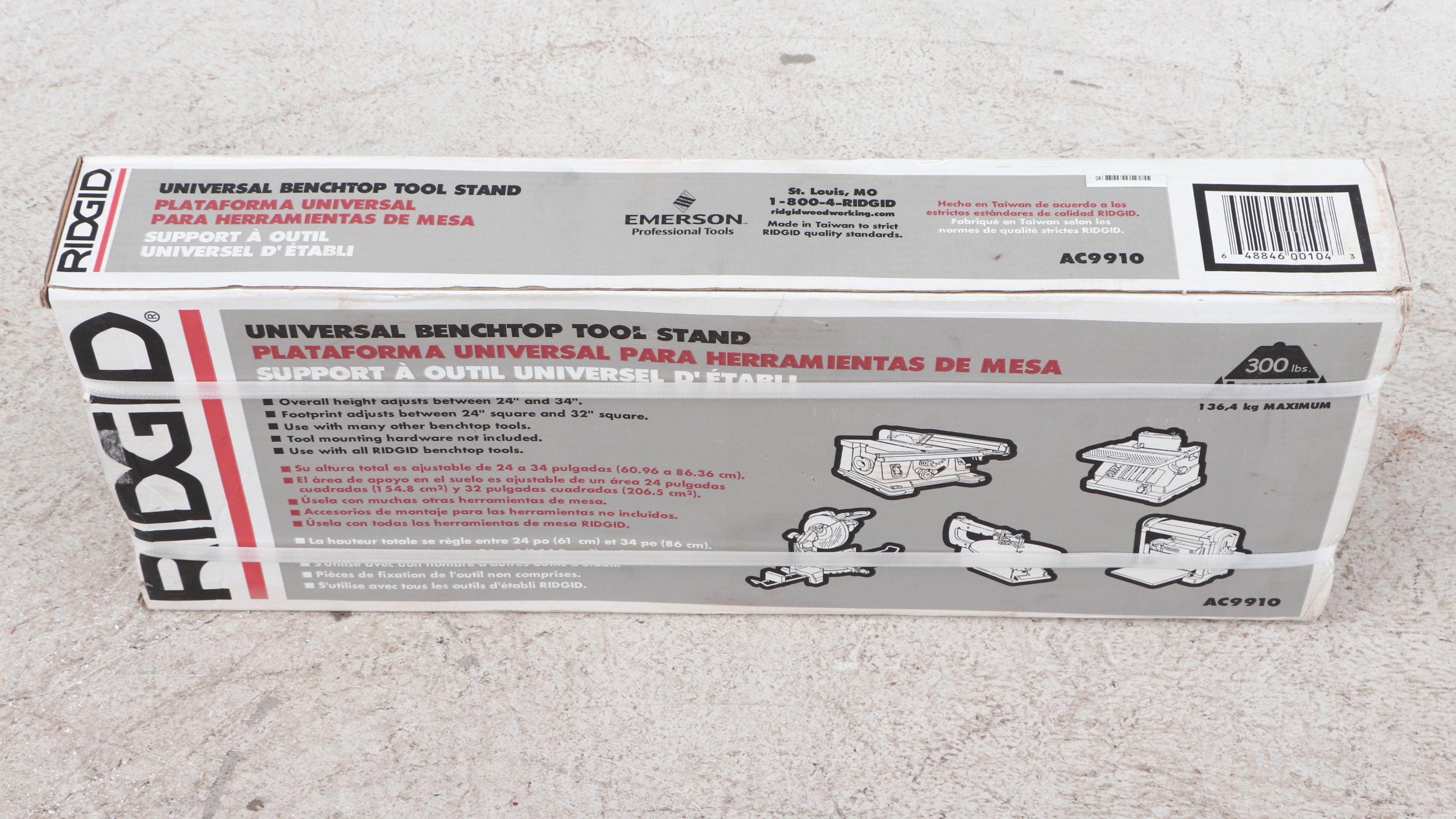 Contemporary Ridgid Universal Benchtop Tool Stand