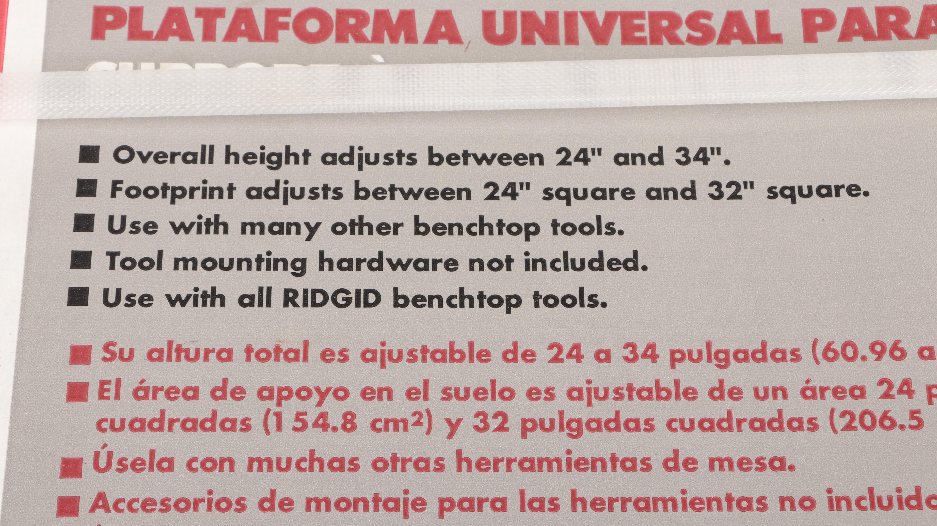 Contemporary Ridgid Universal Benchtop Tool Stand