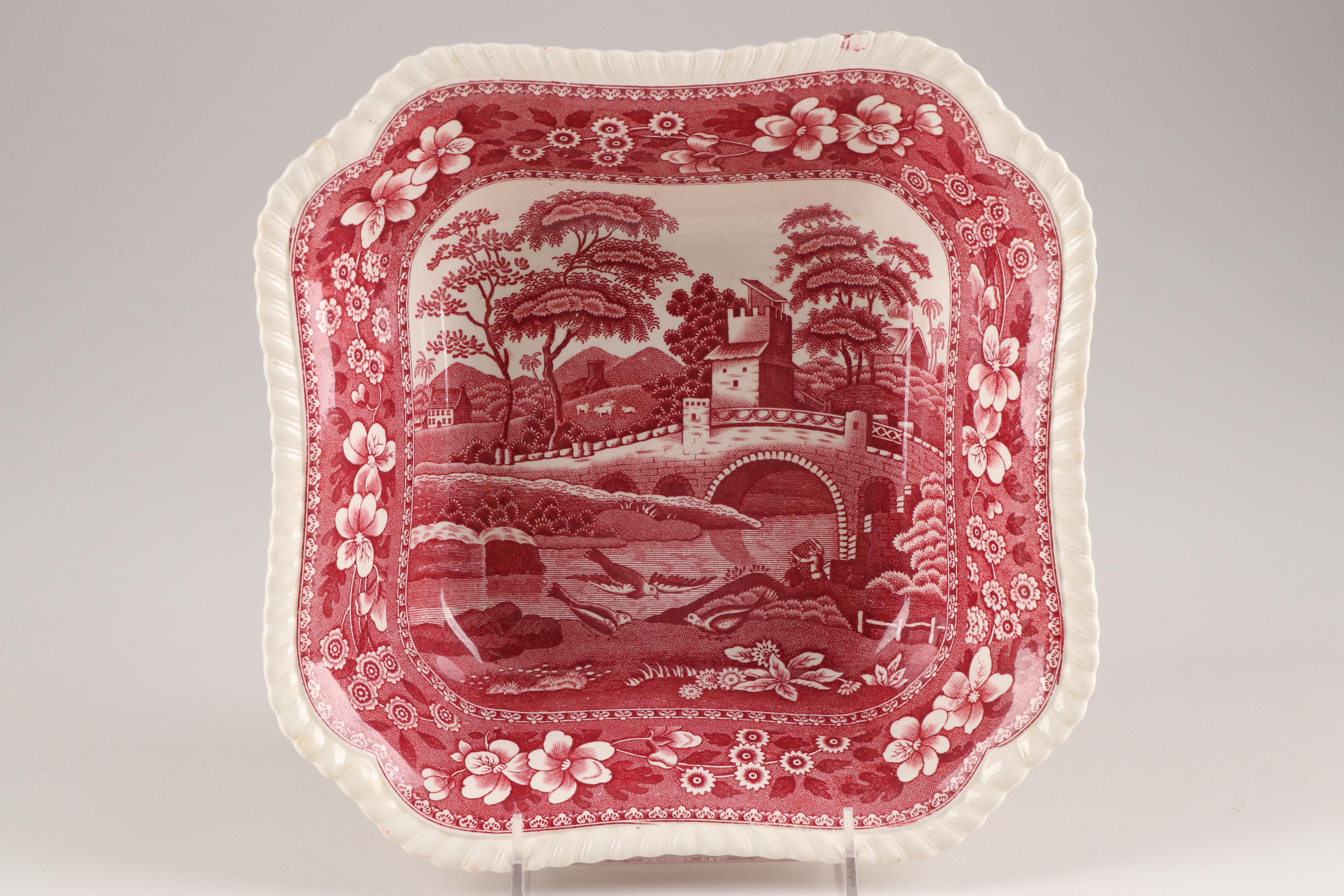 Spode "Tower Pink" Earthenware Serveware