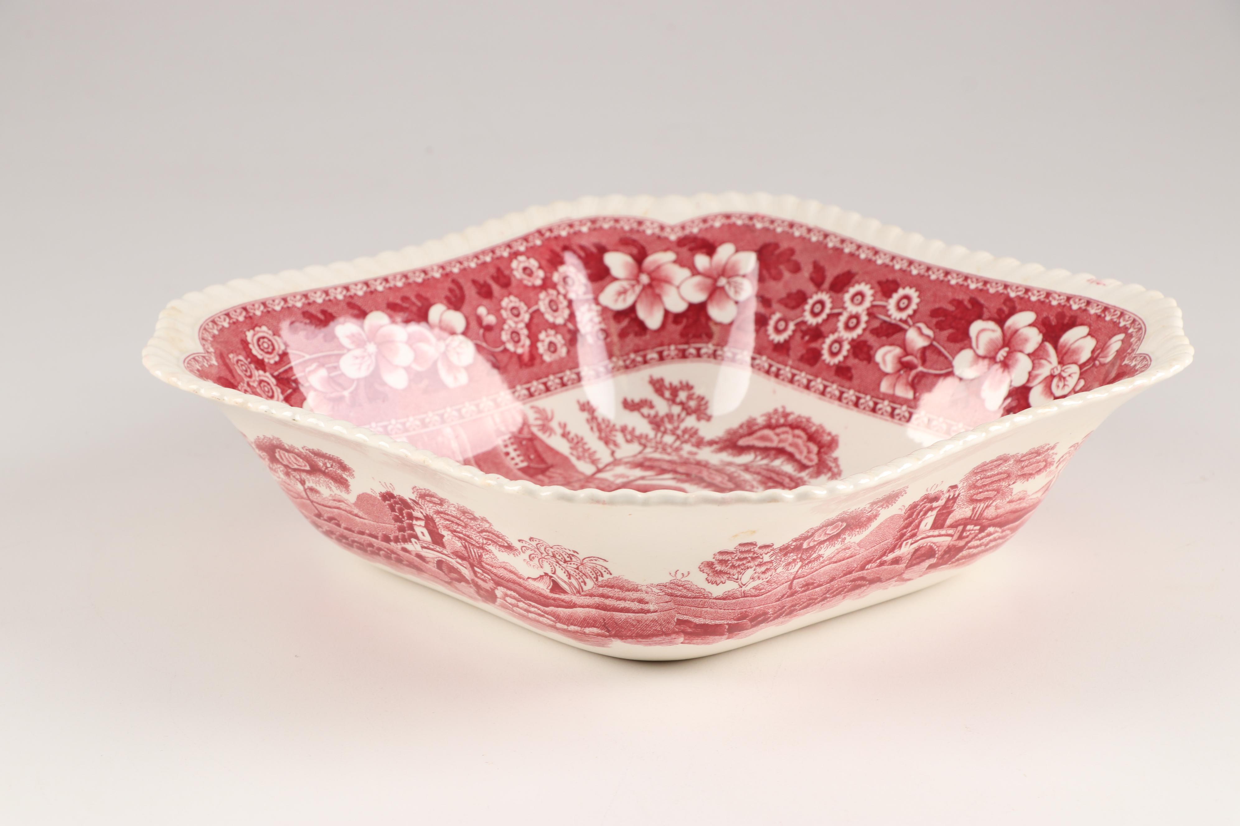 Spode "Tower Pink" Earthenware Serveware