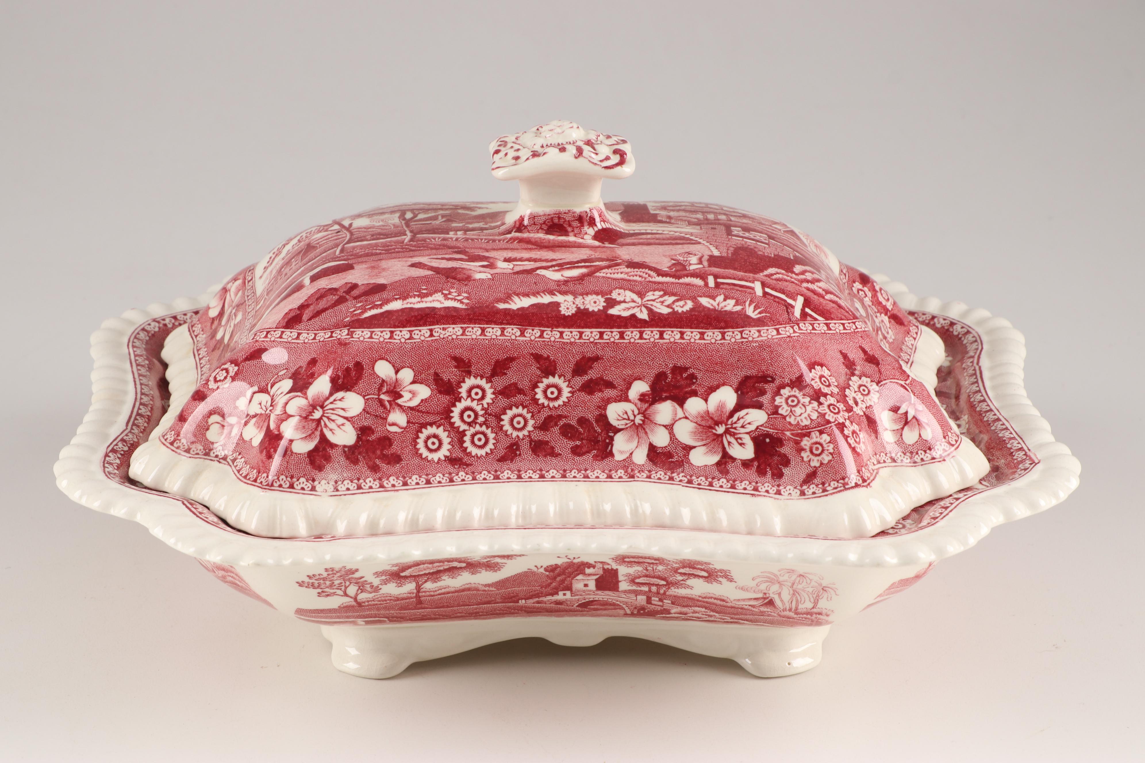 Spode "Tower Pink" Earthenware Serveware