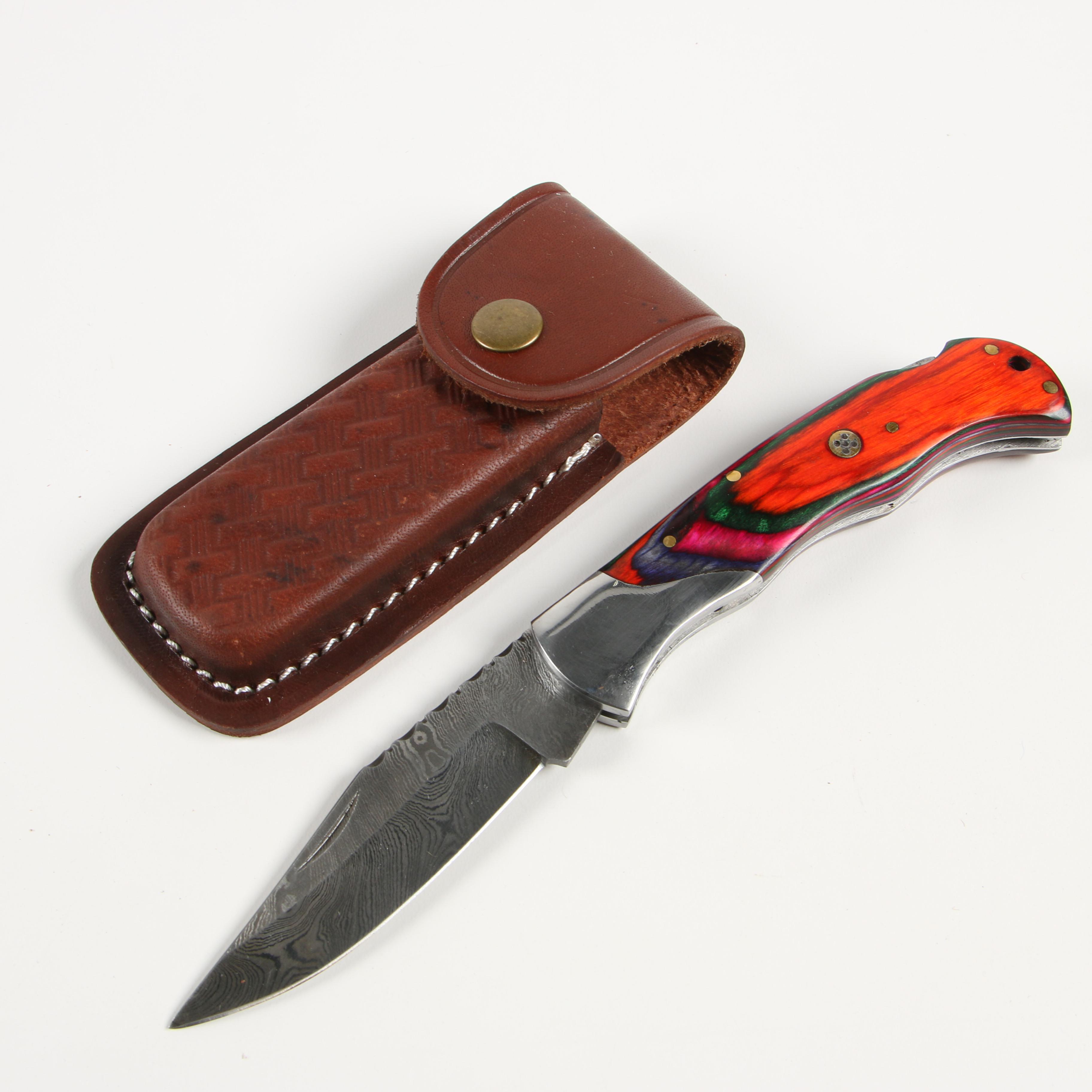 Damascus Steel Fixed Blade and Folding Knives