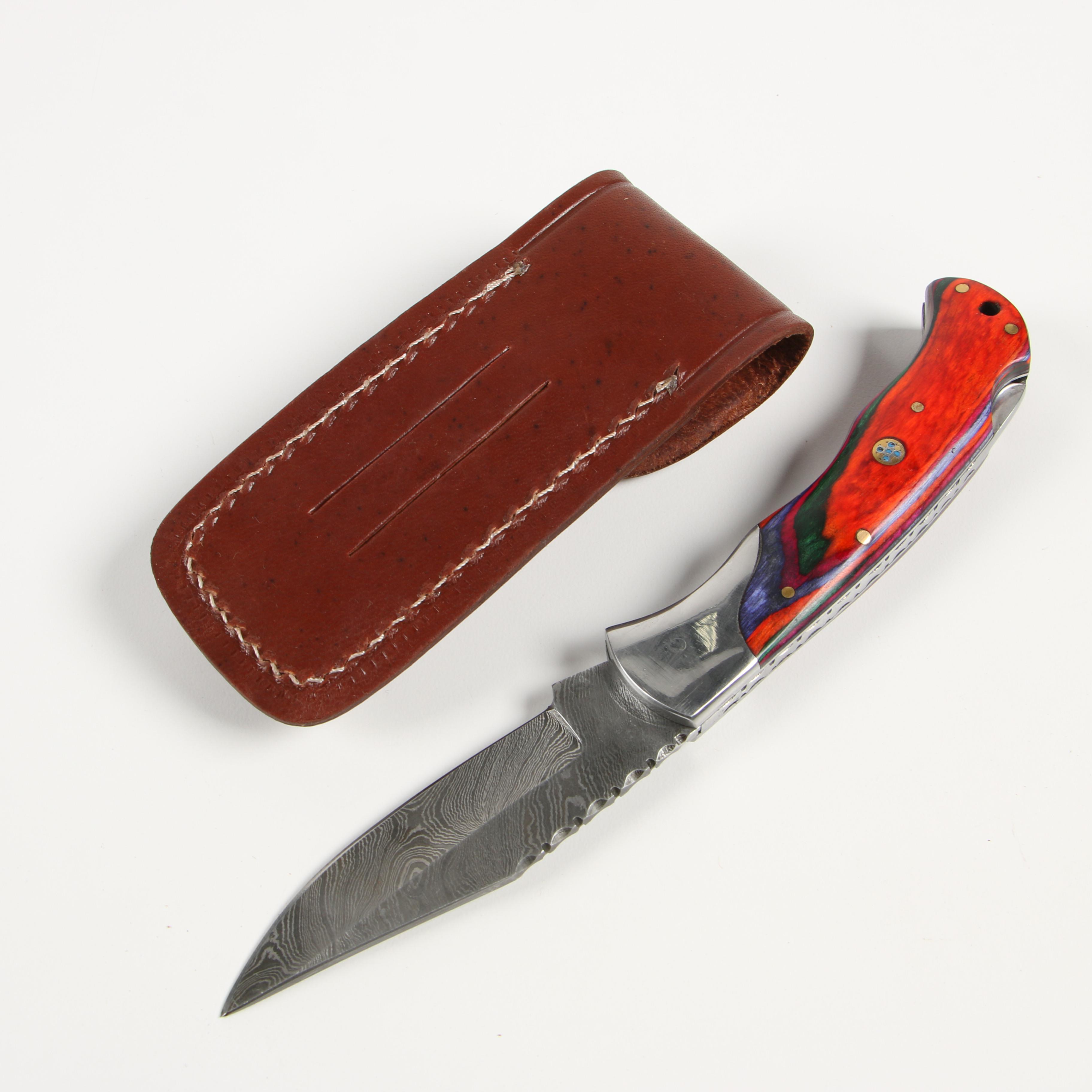 Damascus Steel Fixed Blade and Folding Knives